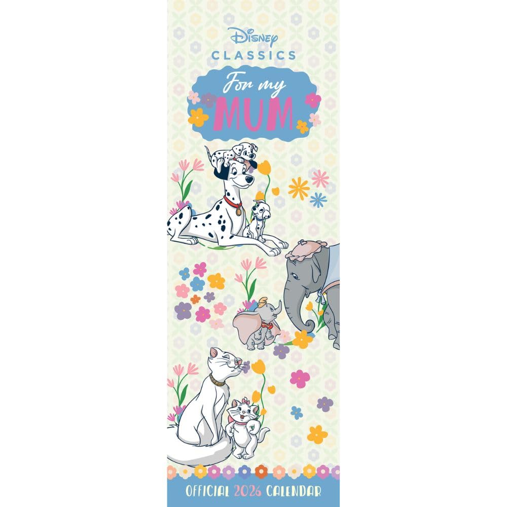 2026 Disney For My Mum - Slim Wall Calendar