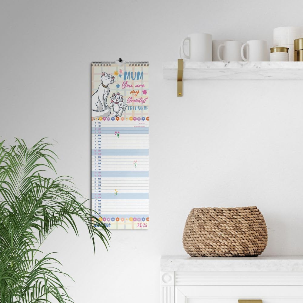 2026 Disney For My Mum - Slim Wall Calendar