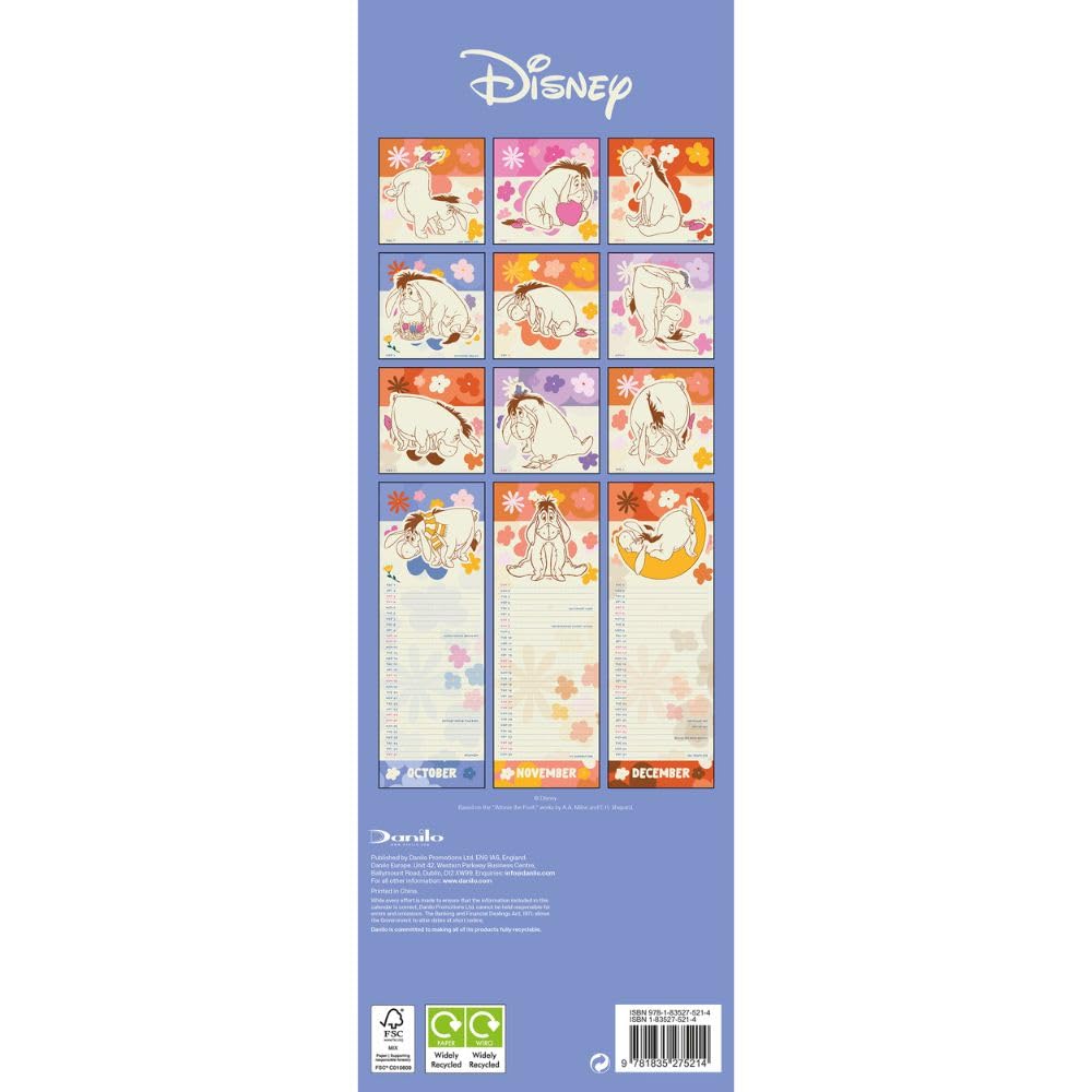2026 Eeyore - Slim Wall Calendar