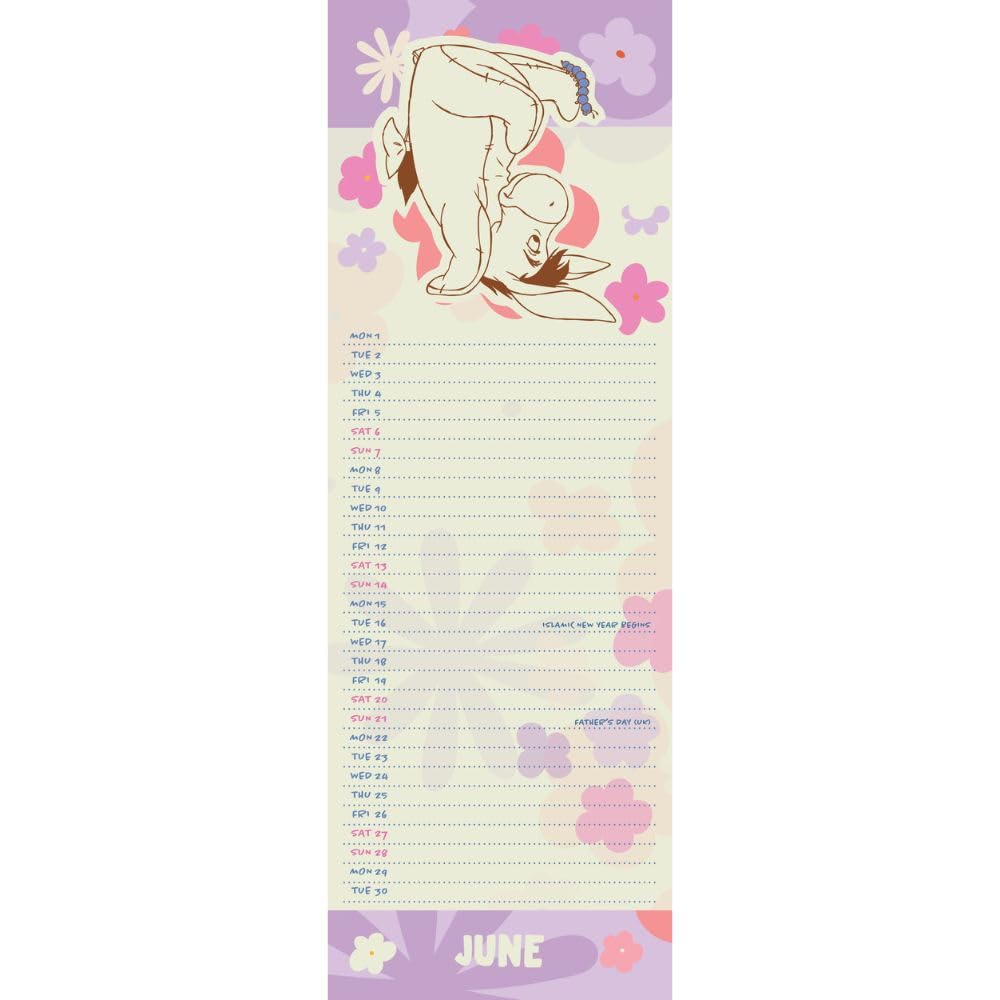 2026 Eeyore - Slim Wall Calendar
