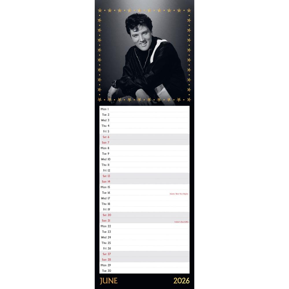 2026 Elvis - Slim Wall Calendar