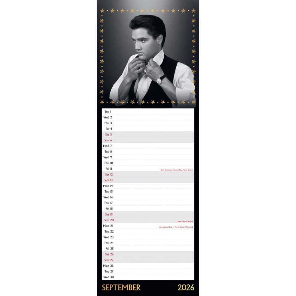2026 Elvis - Slim Wall Calendar