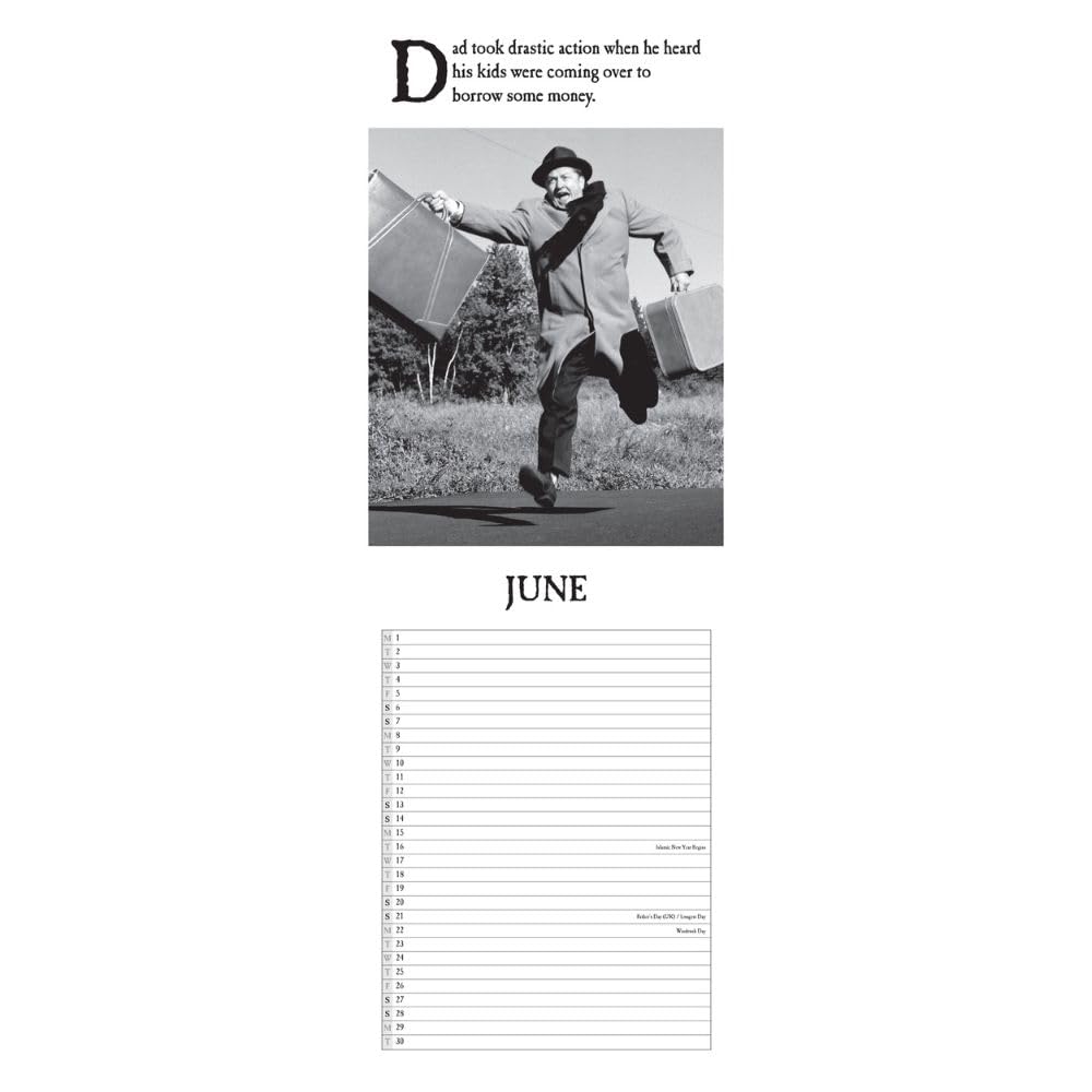 2026 On The Ceiling - Slim Wall Calendar
