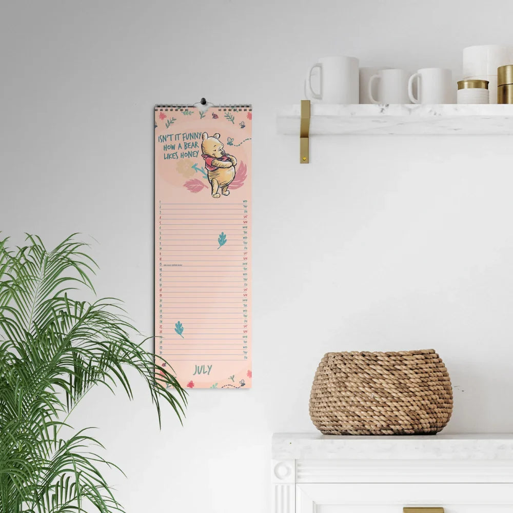 2026 Winnie The Pooh - Slim Wall Calendar