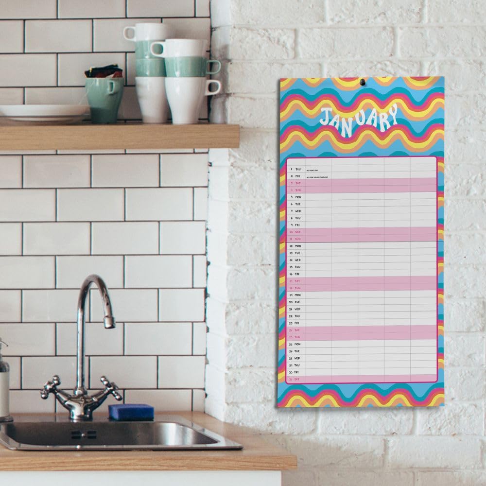 2026 Paper Salad - Family Organiser Calendar - Square Wall Calendar