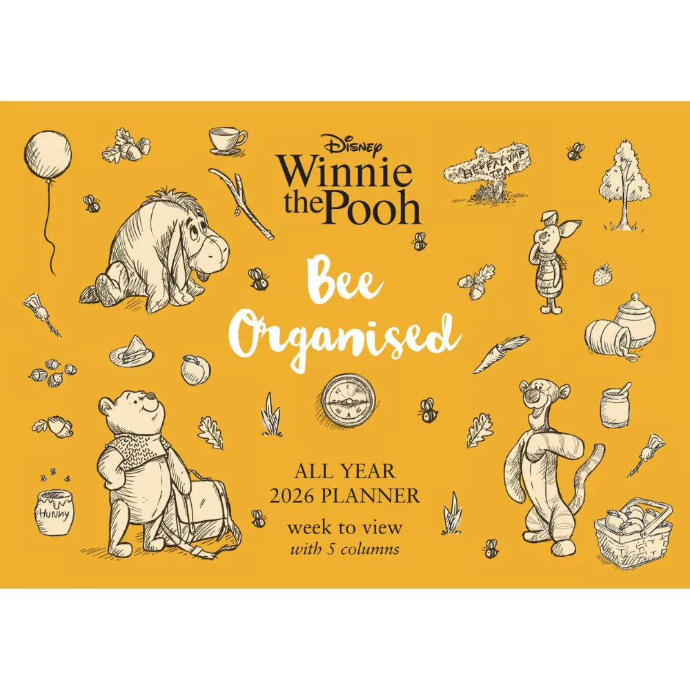 2026 Winnie The Pooh - Family Organiser Calendar - Deluxe Wall Calendar