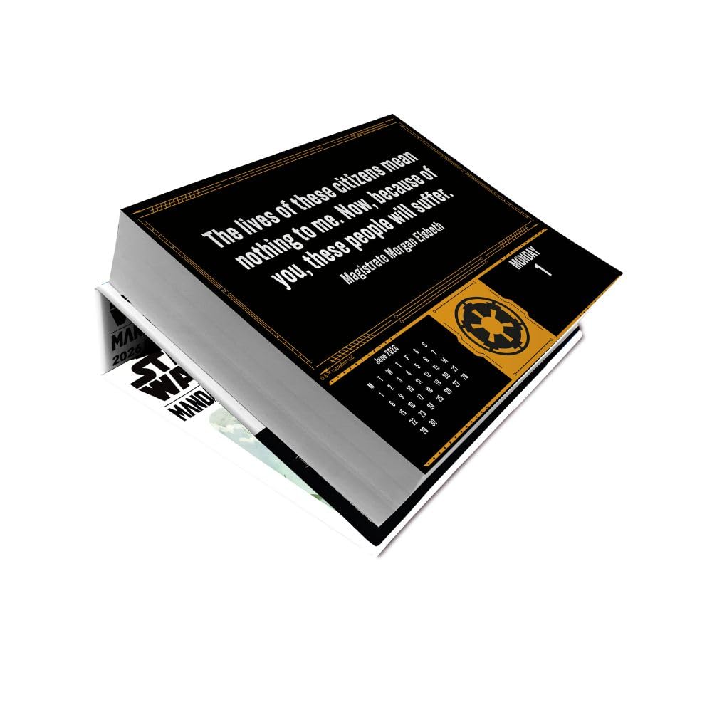 2026 Star Wars The Mandalorian - Daily Boxed Page-A-Day Calendar