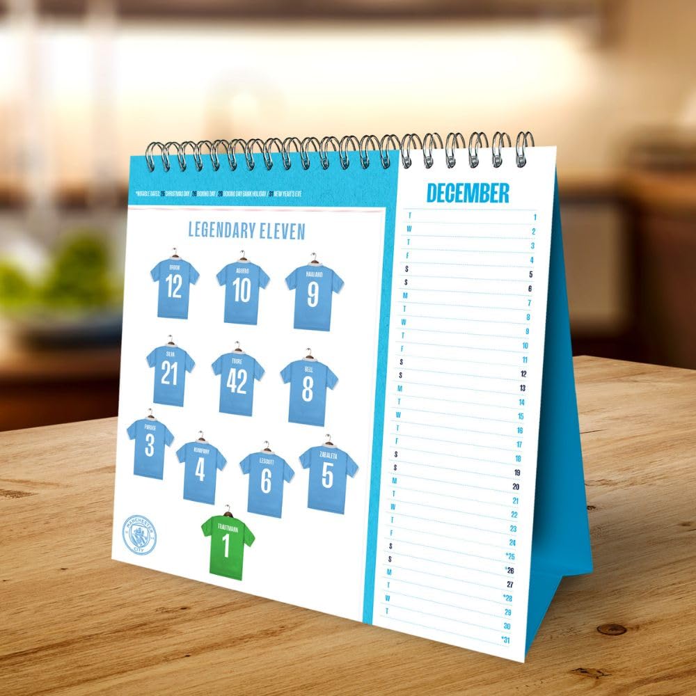 2026 Manchester City FC - Desk Easel Calendar
