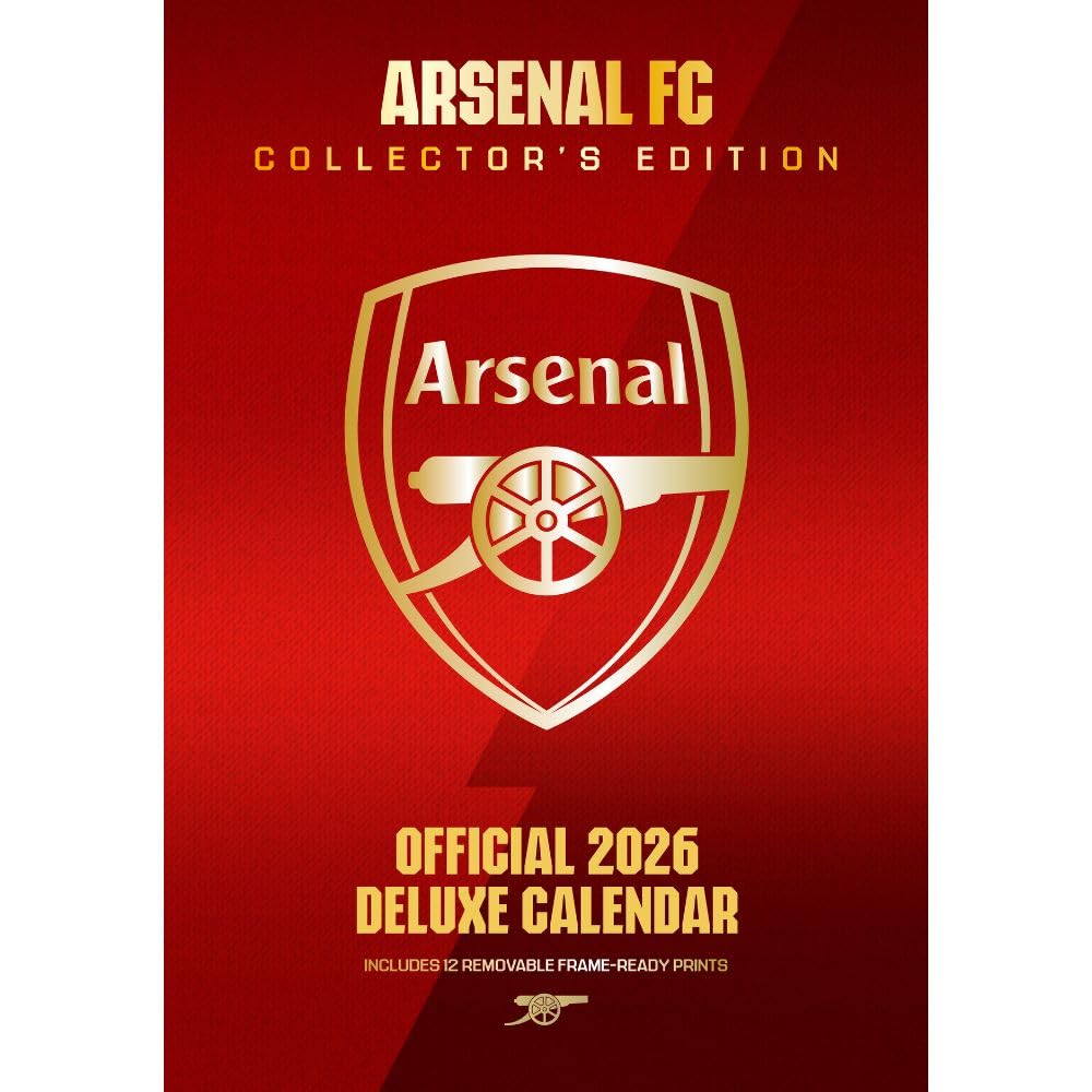 2026 Arsenal FC - A3 Deluxe Wall Calendar