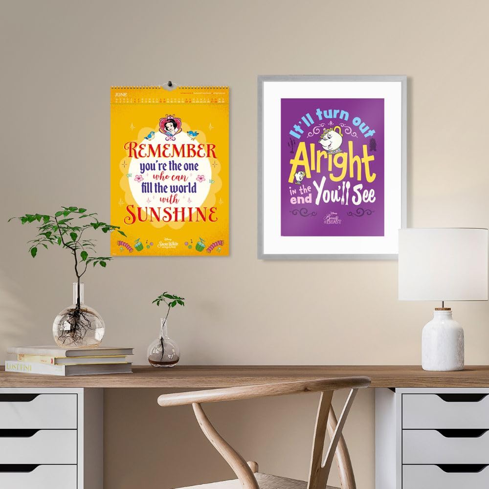 2026 Disney Inspirational Quotes - A3 Deluxe Wall Calendar