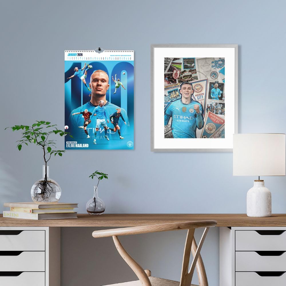 2026 Manchester City FC - A3 Deluxe Wall Calendar