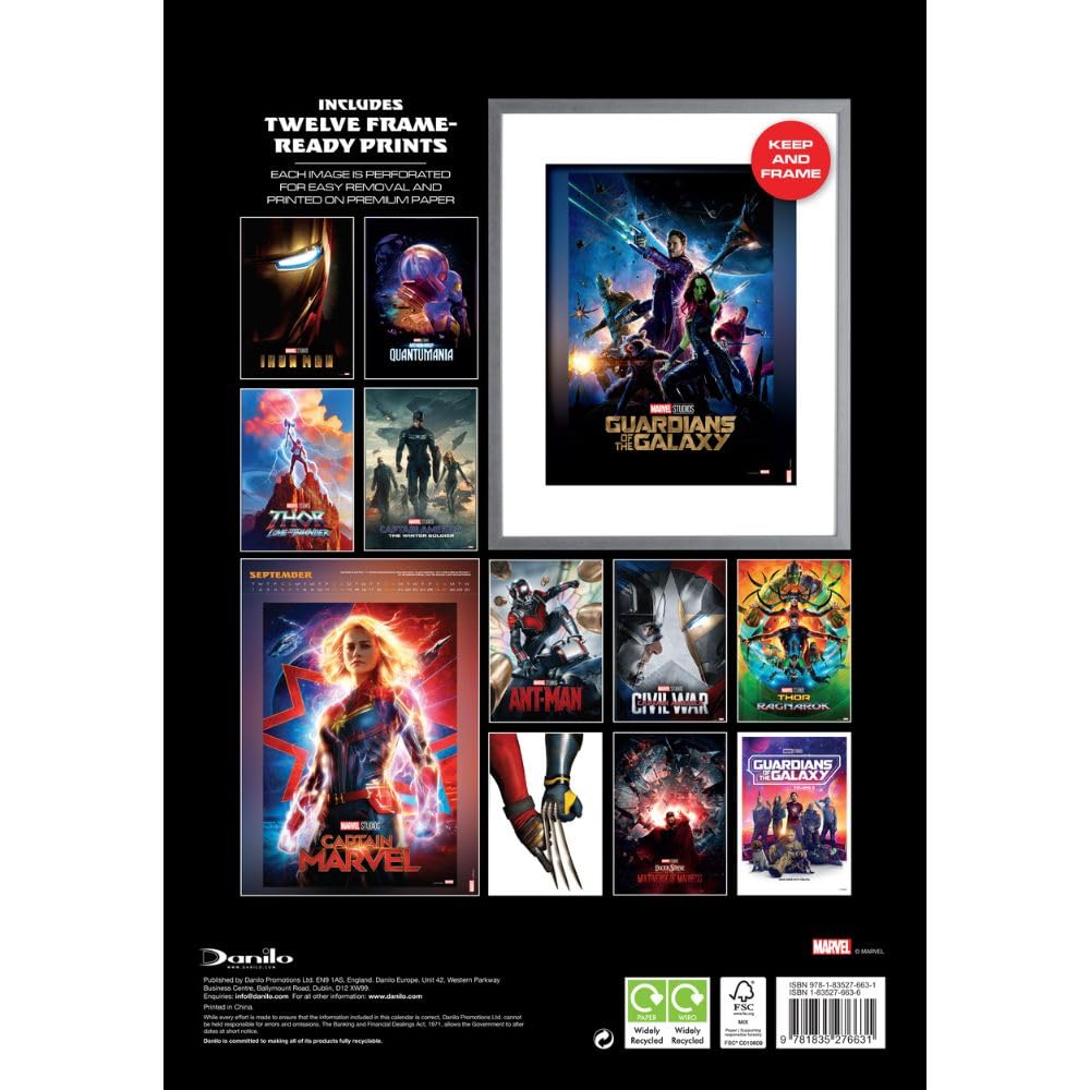 2026 Marvel - A3 Deluxe Wall Calendar