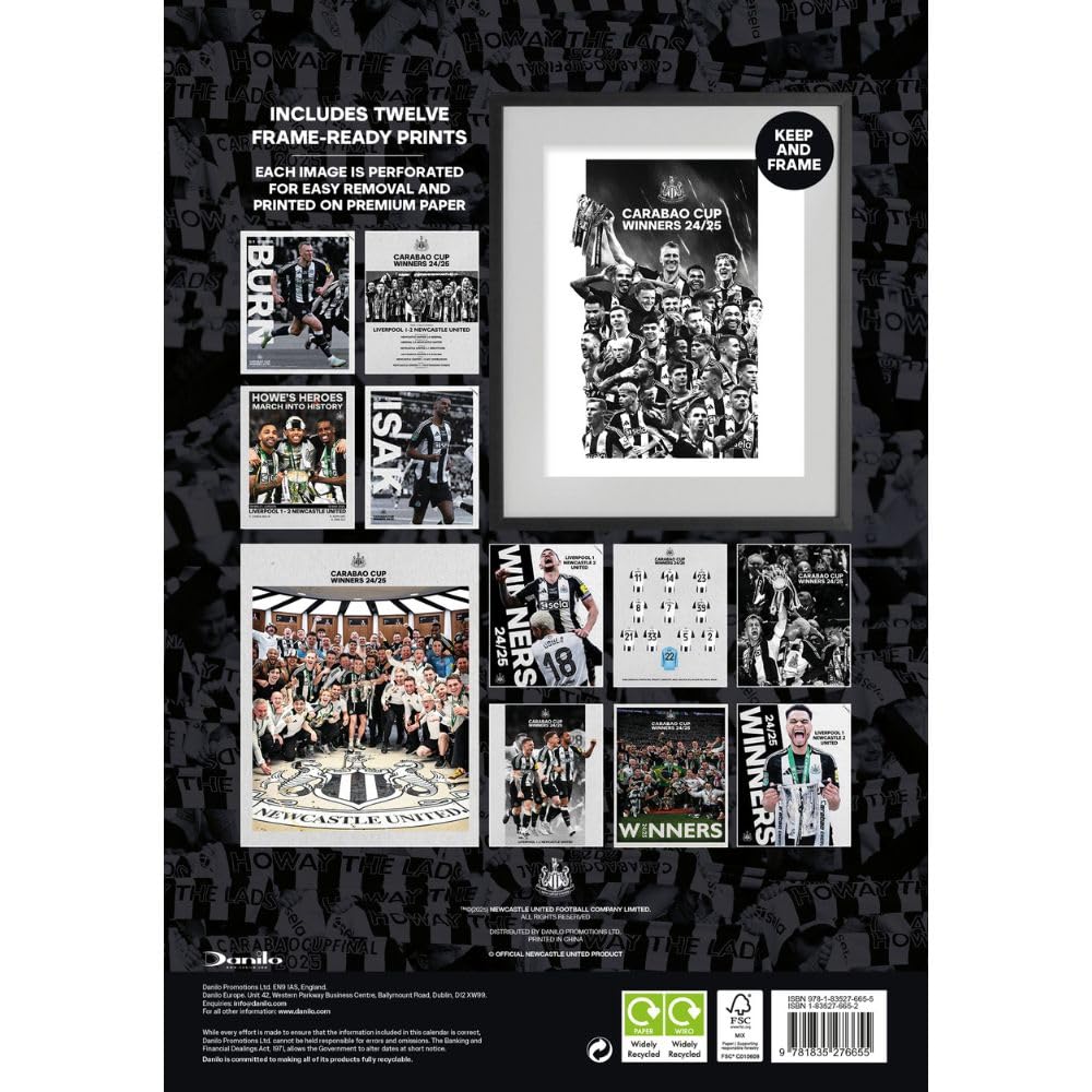 2026 Newcastle United FC - A3 Deluxe Wall Calendar