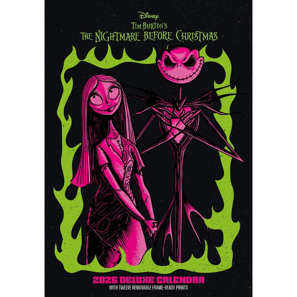 2026 The Nightmare Before Christmas - A3 Deluxe Wall Calendar