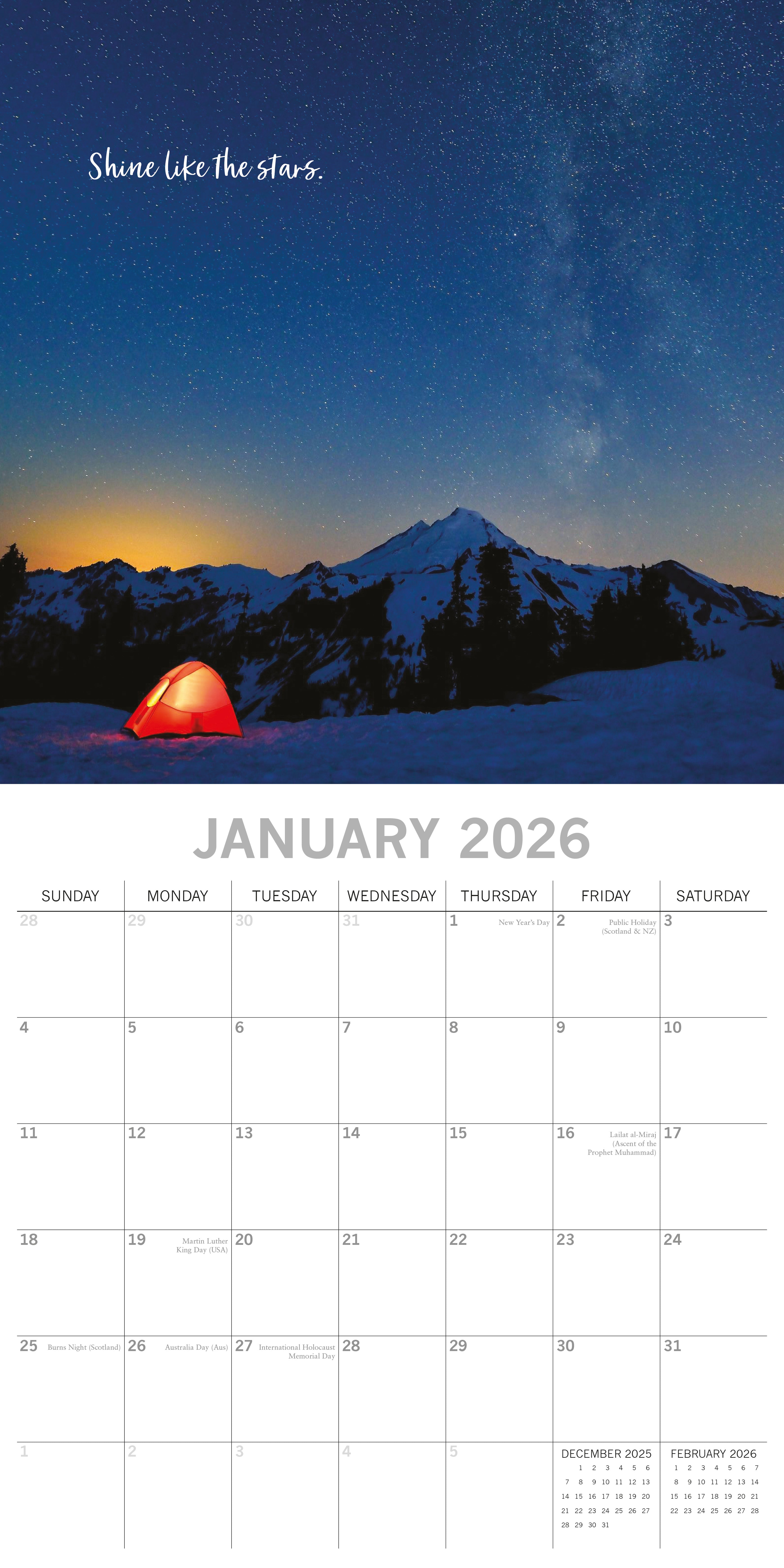 2026 Inspiration - Square Wall Calendar
