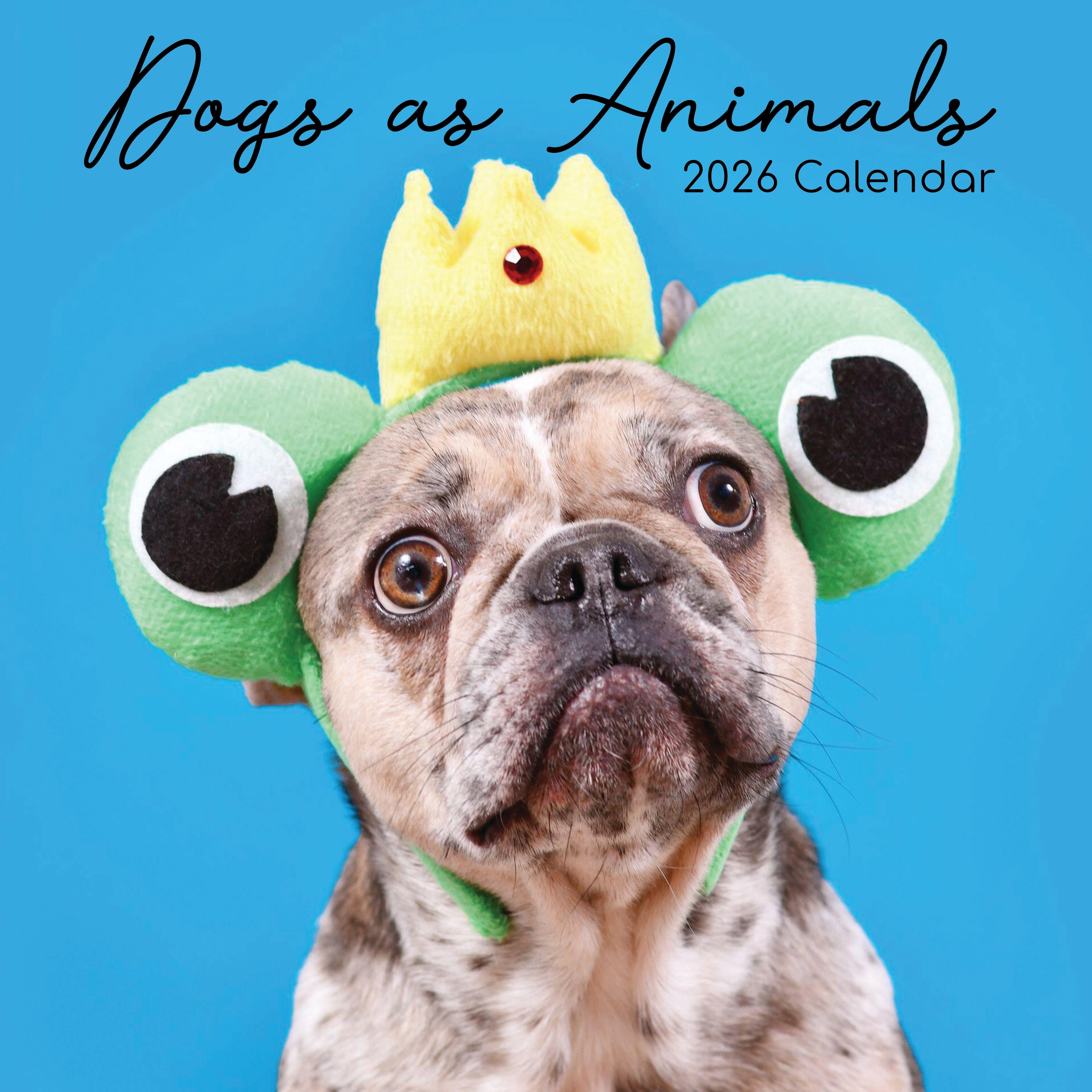 2026 Dogs as Animals - Square Wall Calendar