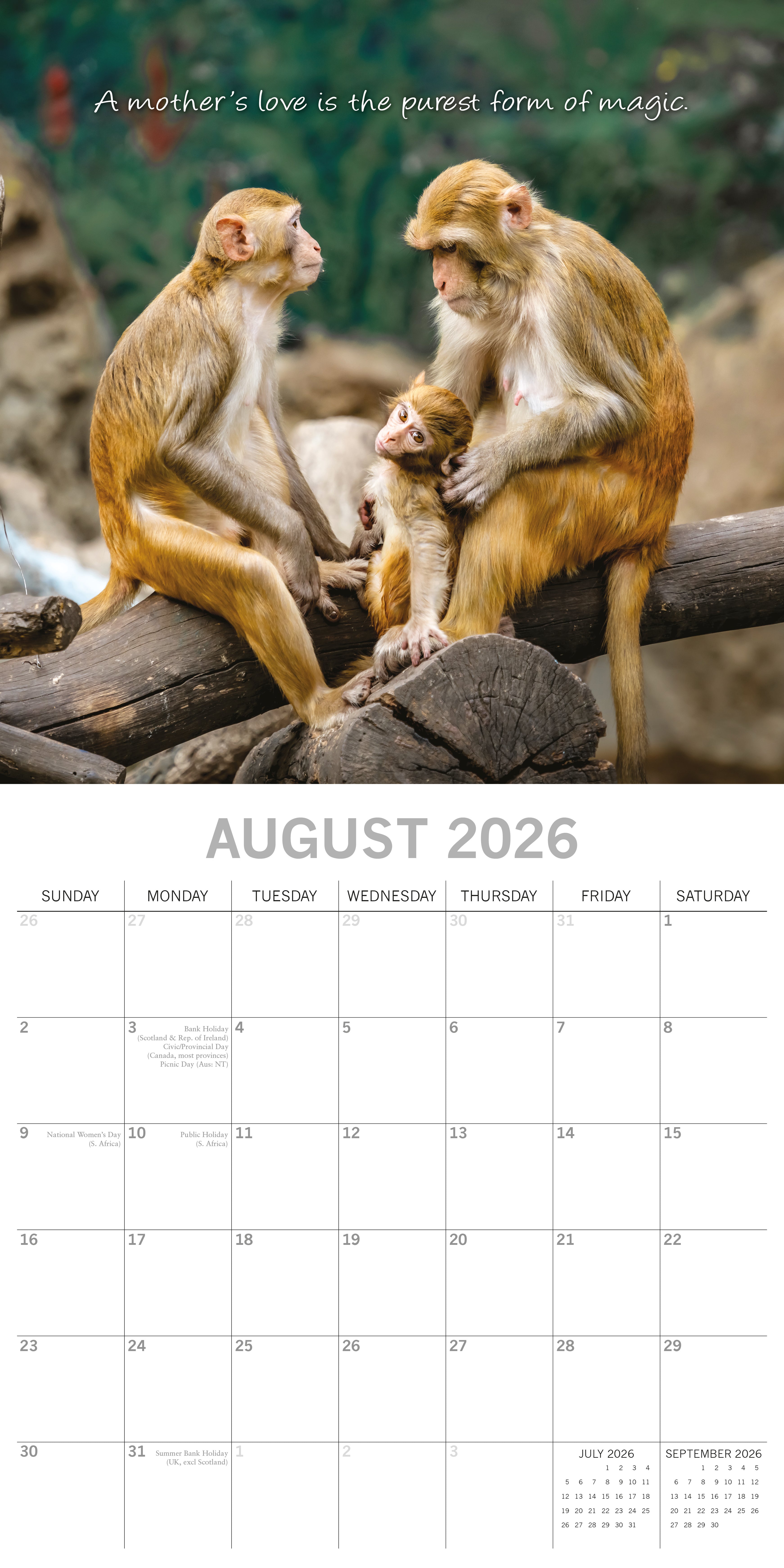 2026 Mother's Love - Square Wall Calendar