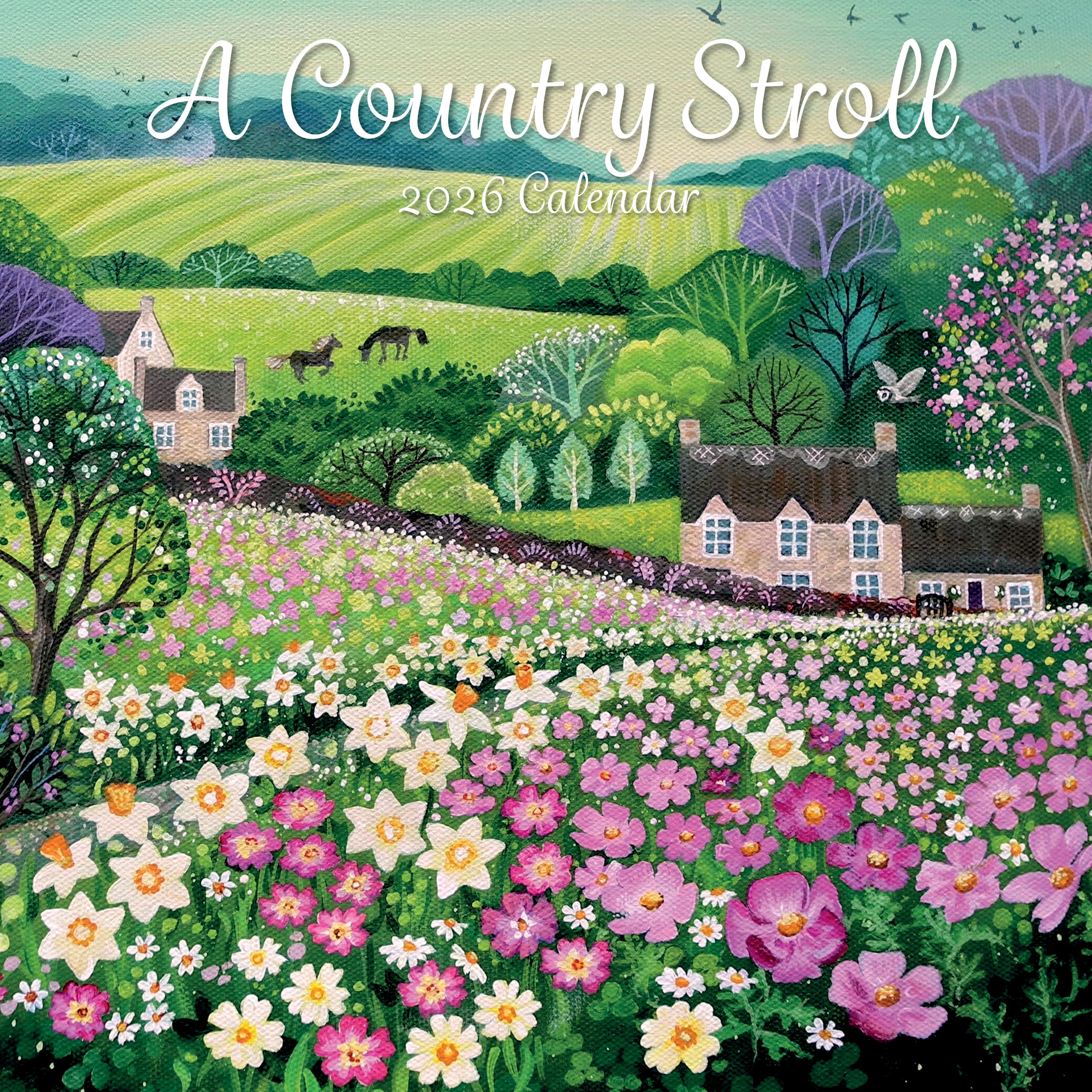 2026 A Country Stroll - Square Wall Calendar