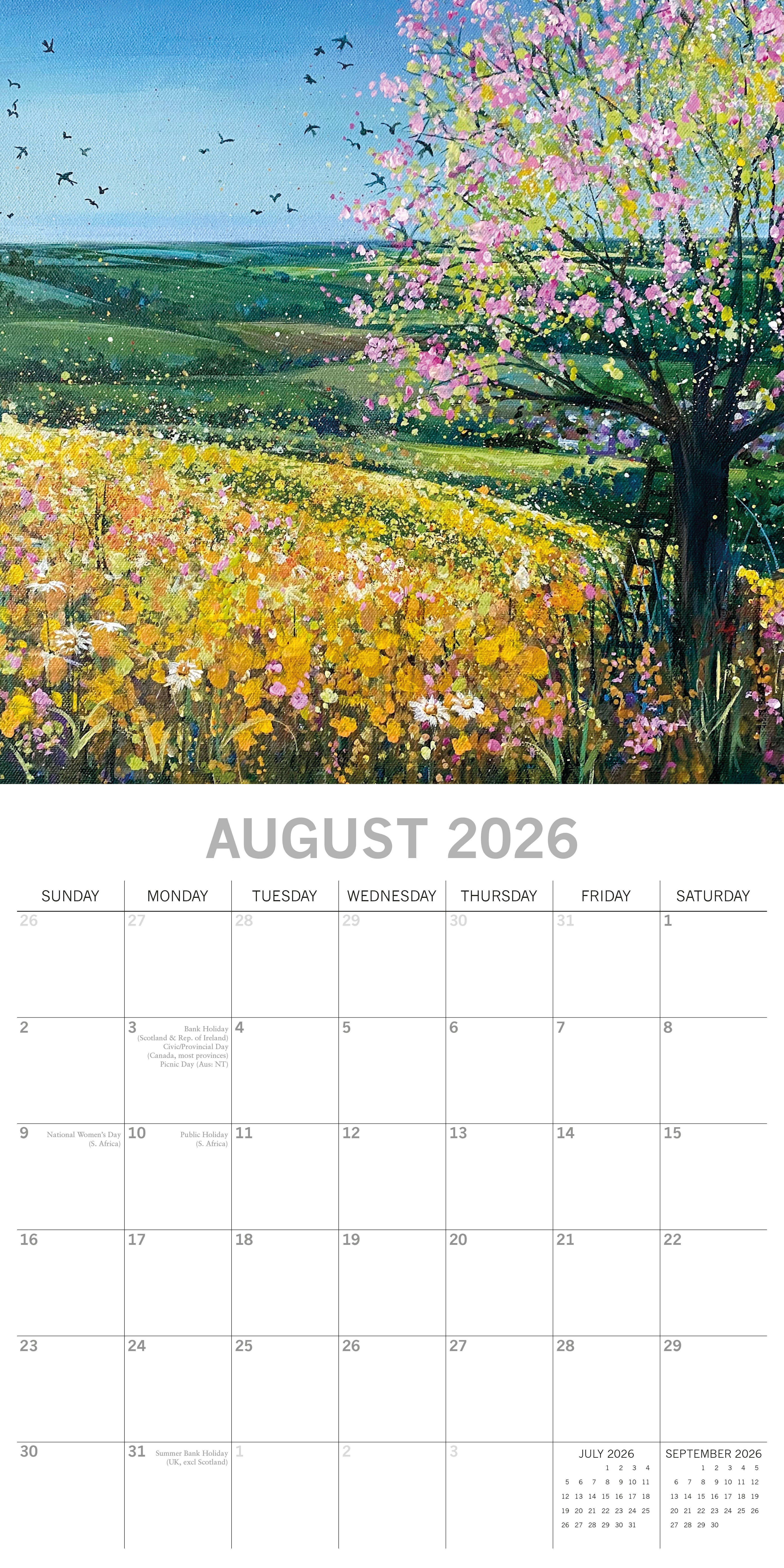 2026 A Country Stroll - Square Wall Calendar