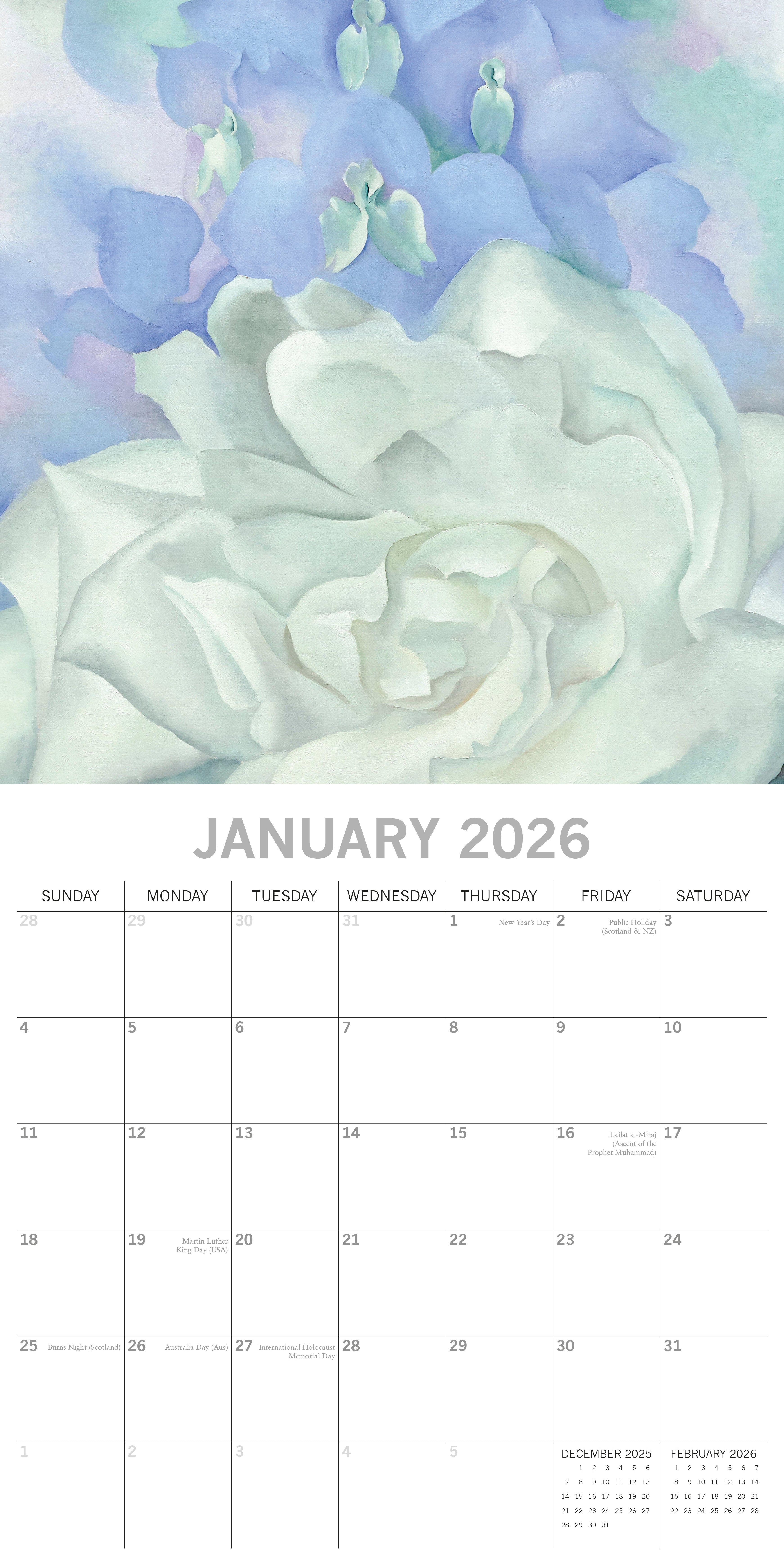 2026 Georgia O'Keeffe - Square Wall Calendar