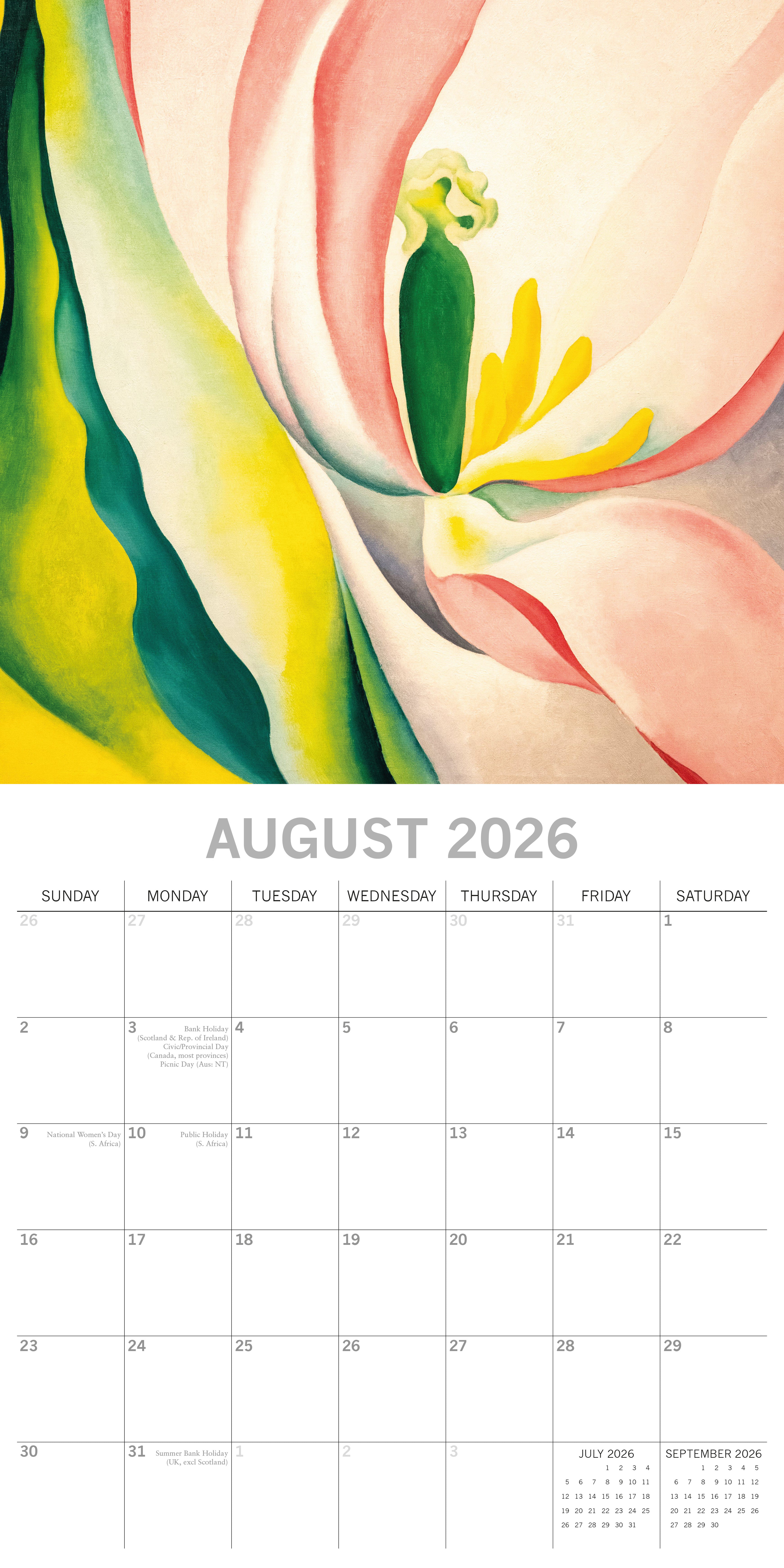 2026 Georgia O'Keeffe - Square Wall Calendar