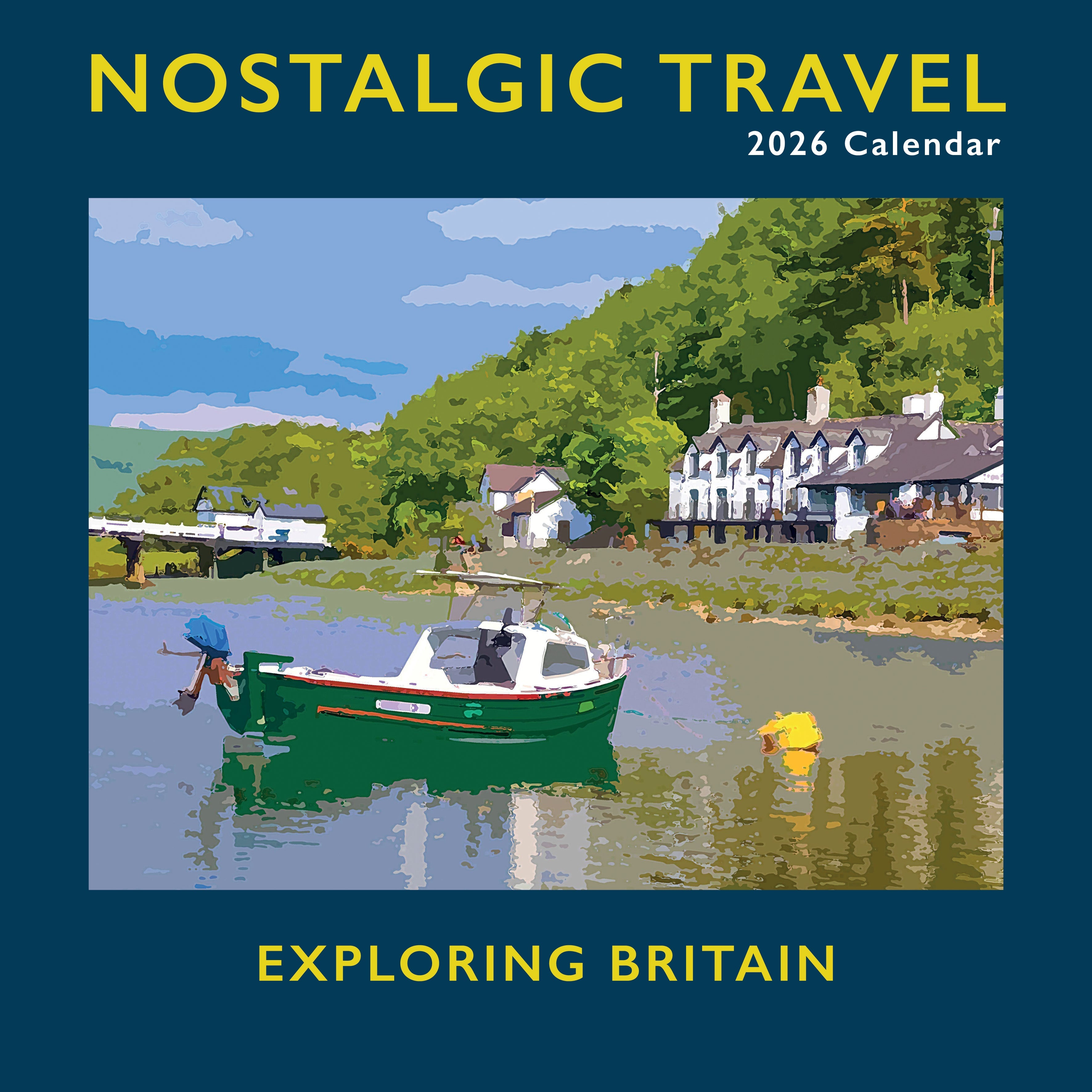 2026 Nostalgic Travel - Square Wall Calendar