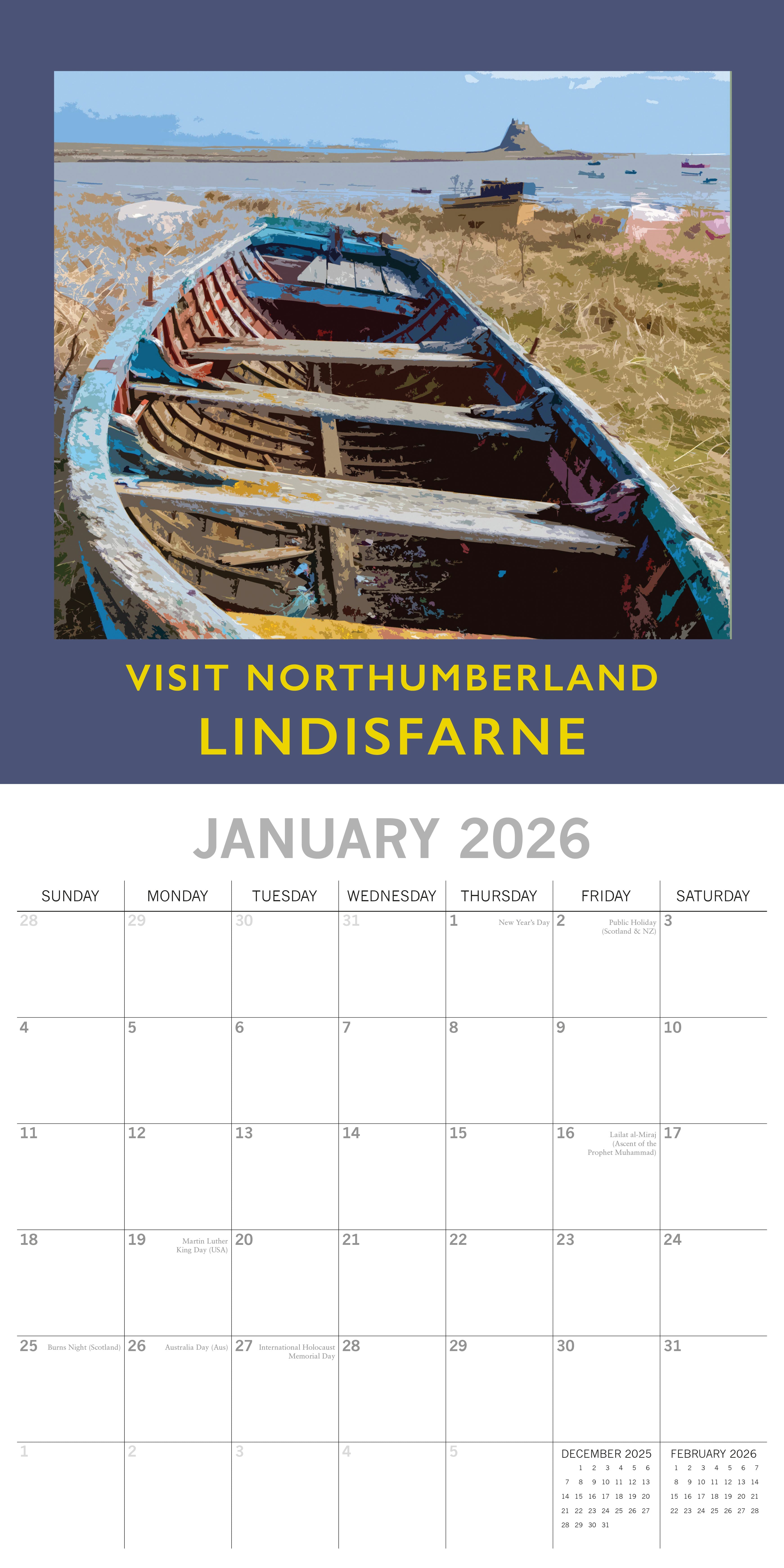 2026 Nostalgic Travel - Square Wall Calendar