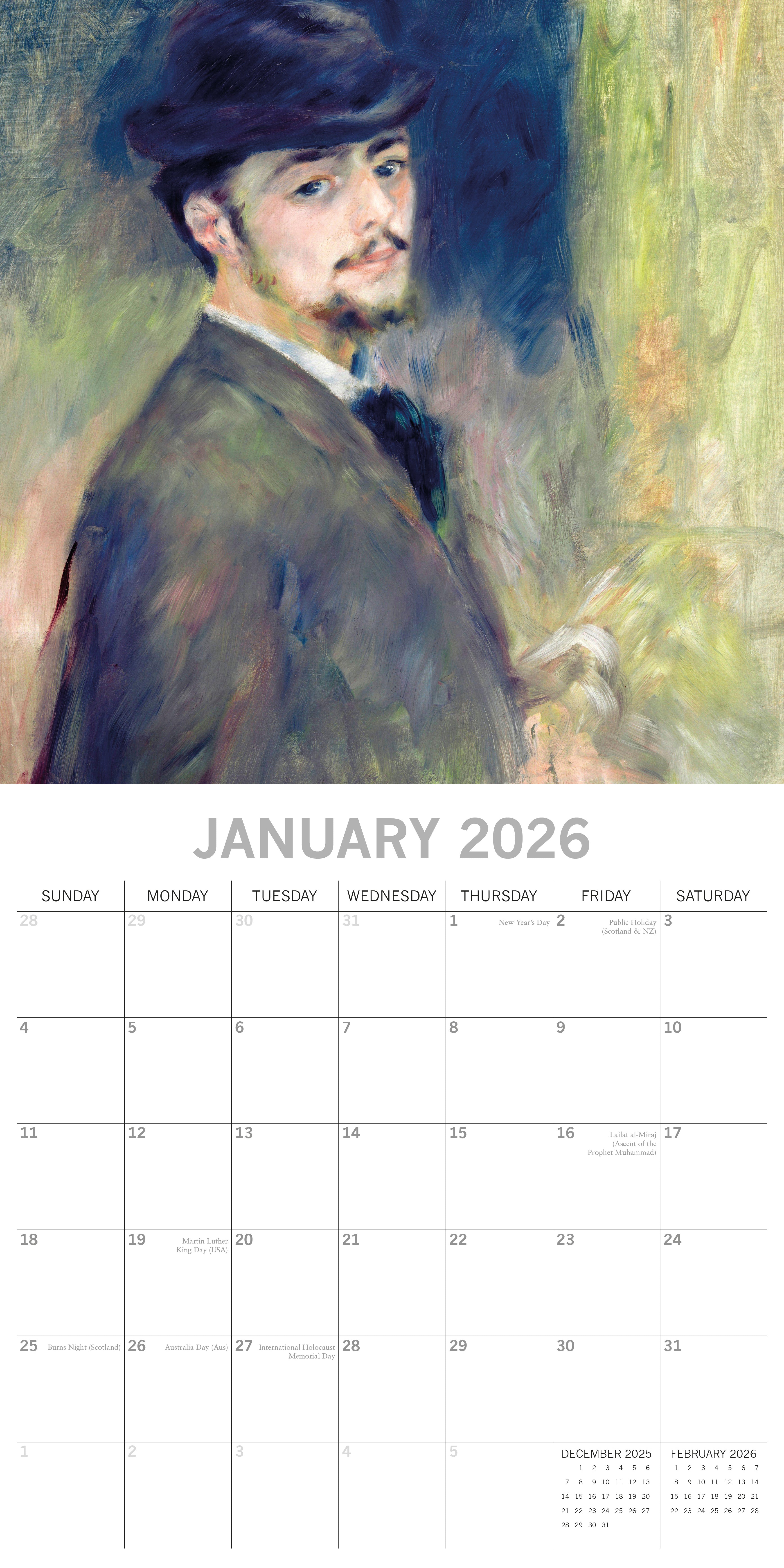 2026 Renoir - Square Wall Calendar