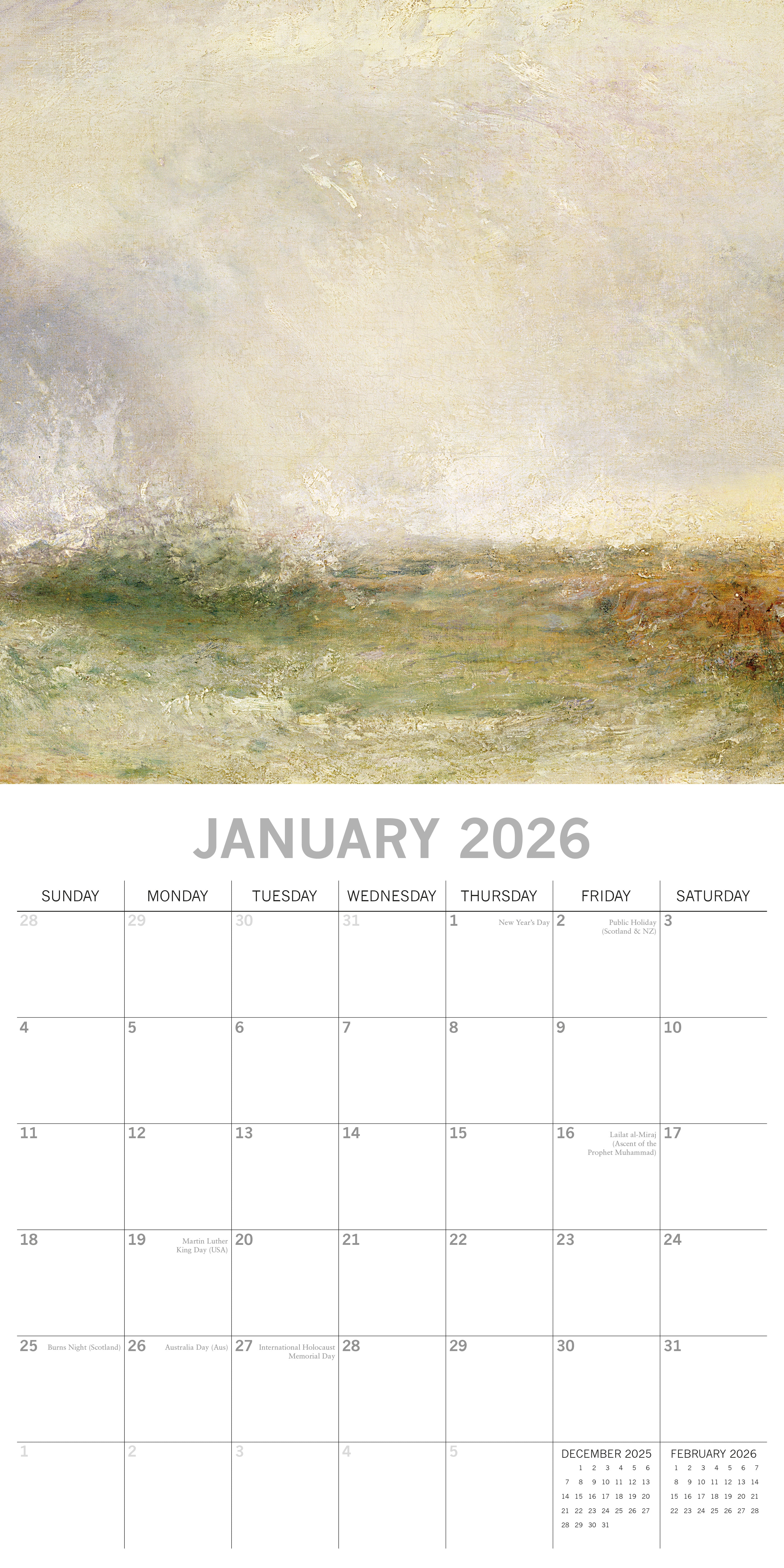 2026 Turner - Square Wall Calendar