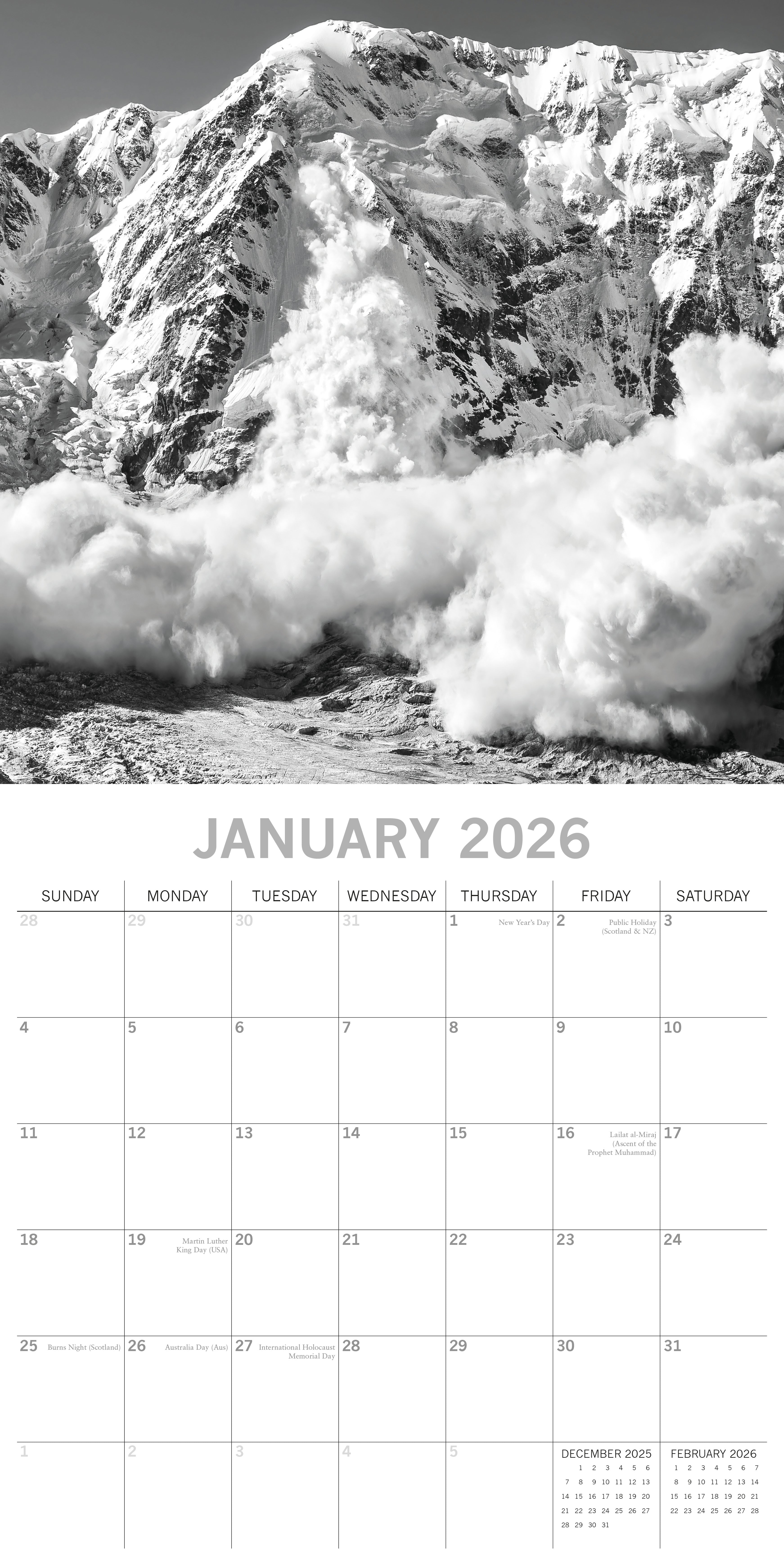 2026 Forces of Nature - Square Wall Calendar