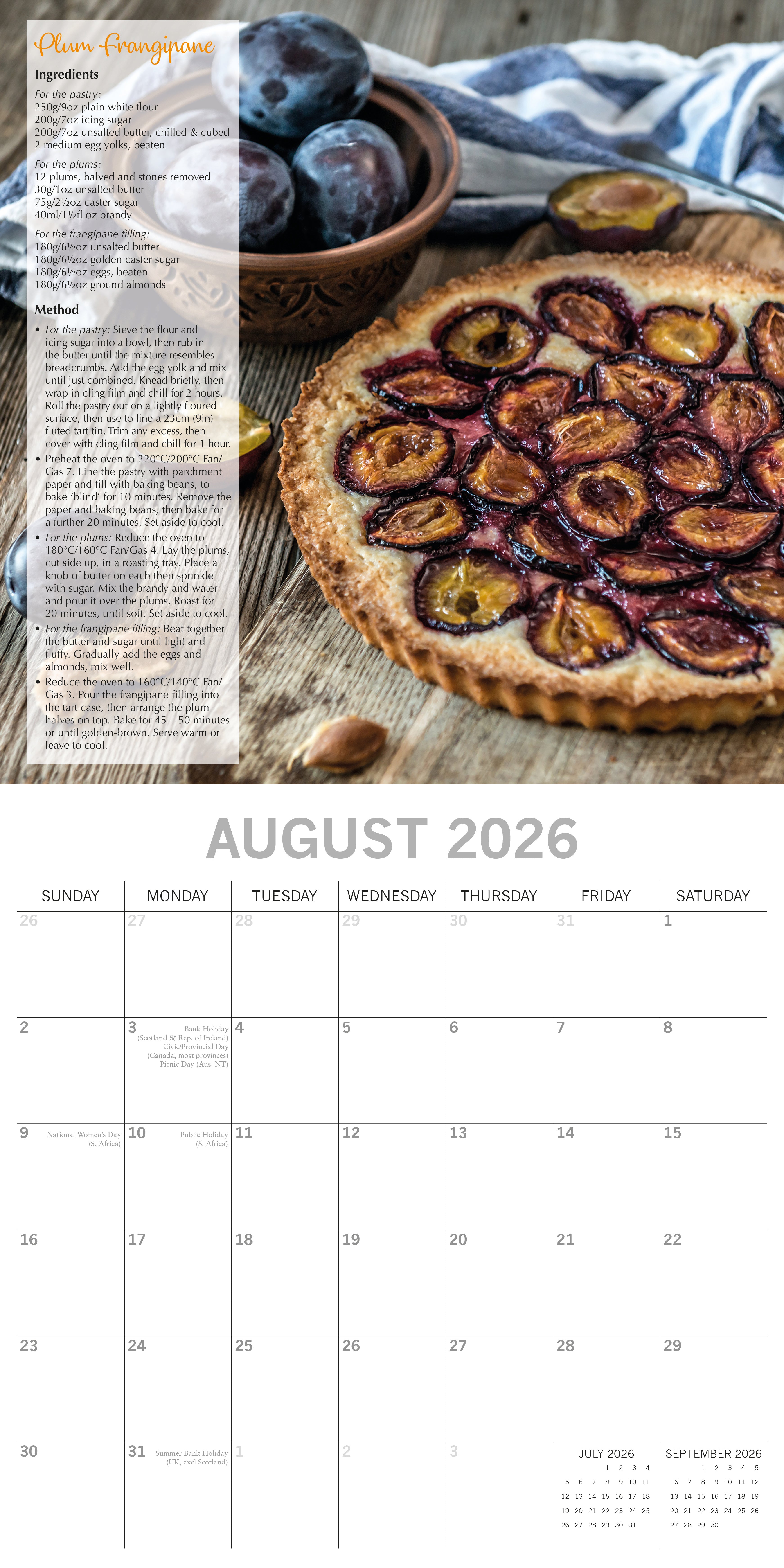 2026 From Garden to Kitchen - Square Wall Calendar