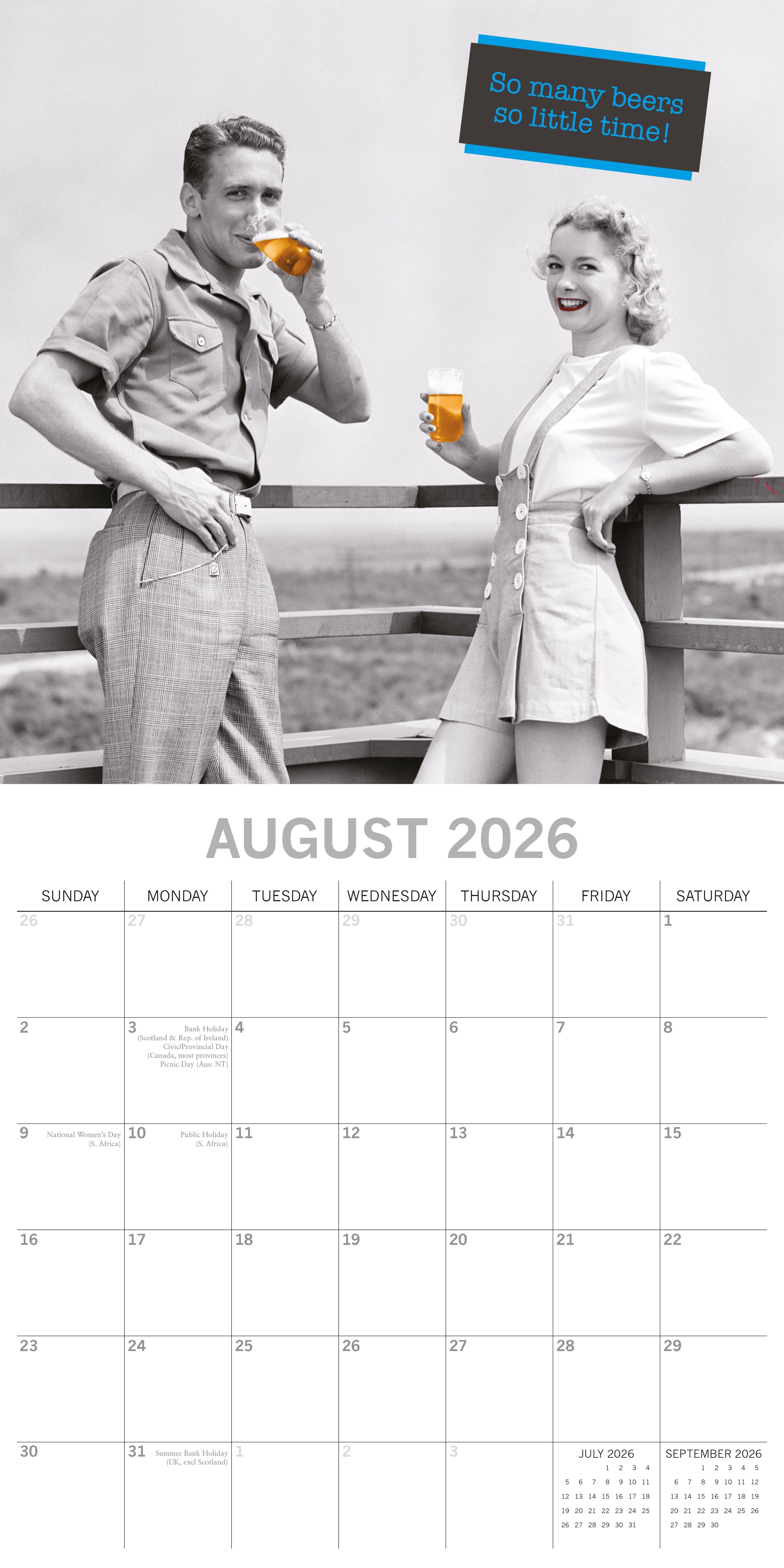 2026 Beer - Square Wall Calendar