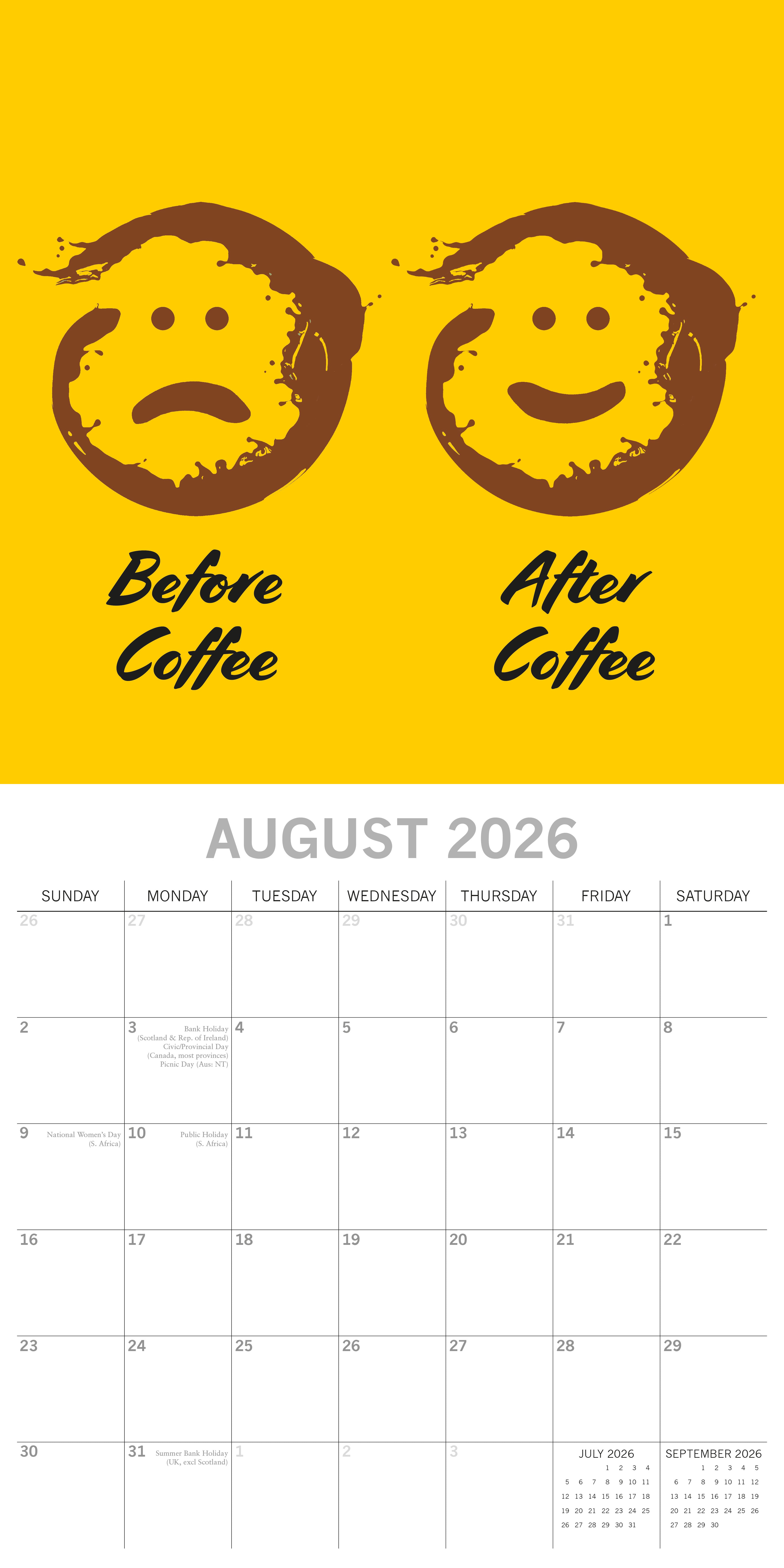 2026 Coffee - Square Wall Calendar