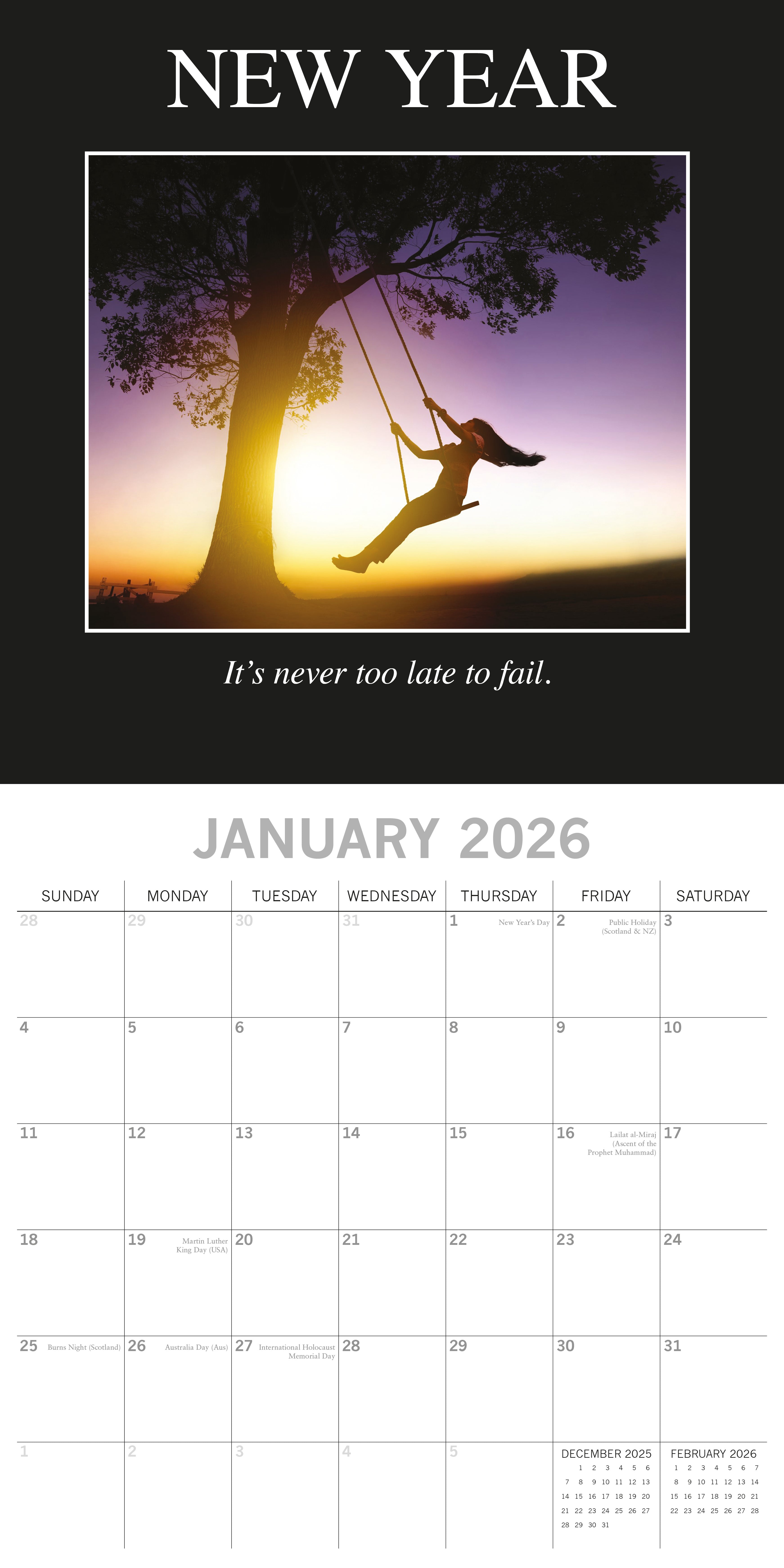2026 Demotivation - Square Wall Calendar