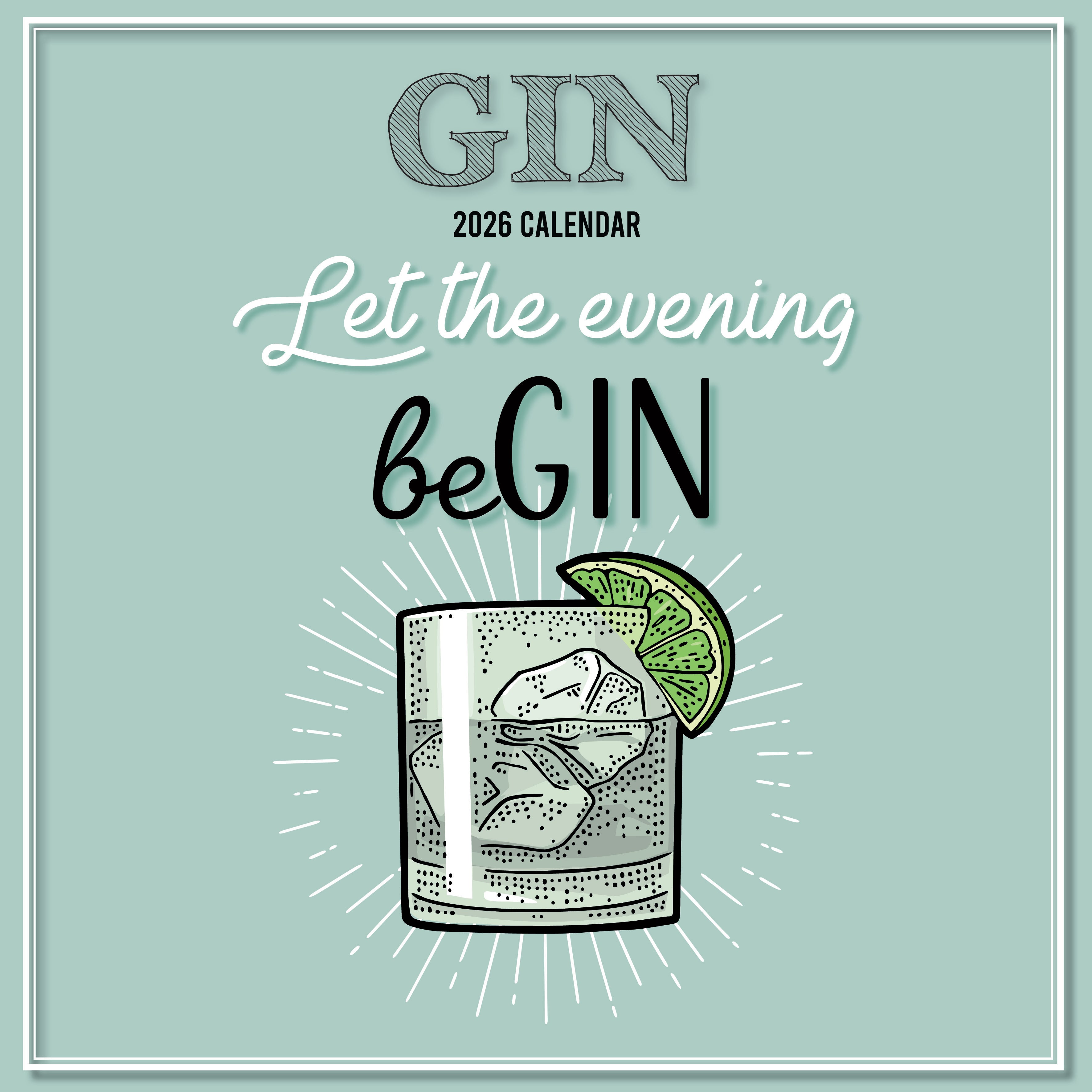 2026 Gin - Square Wall Calendar
