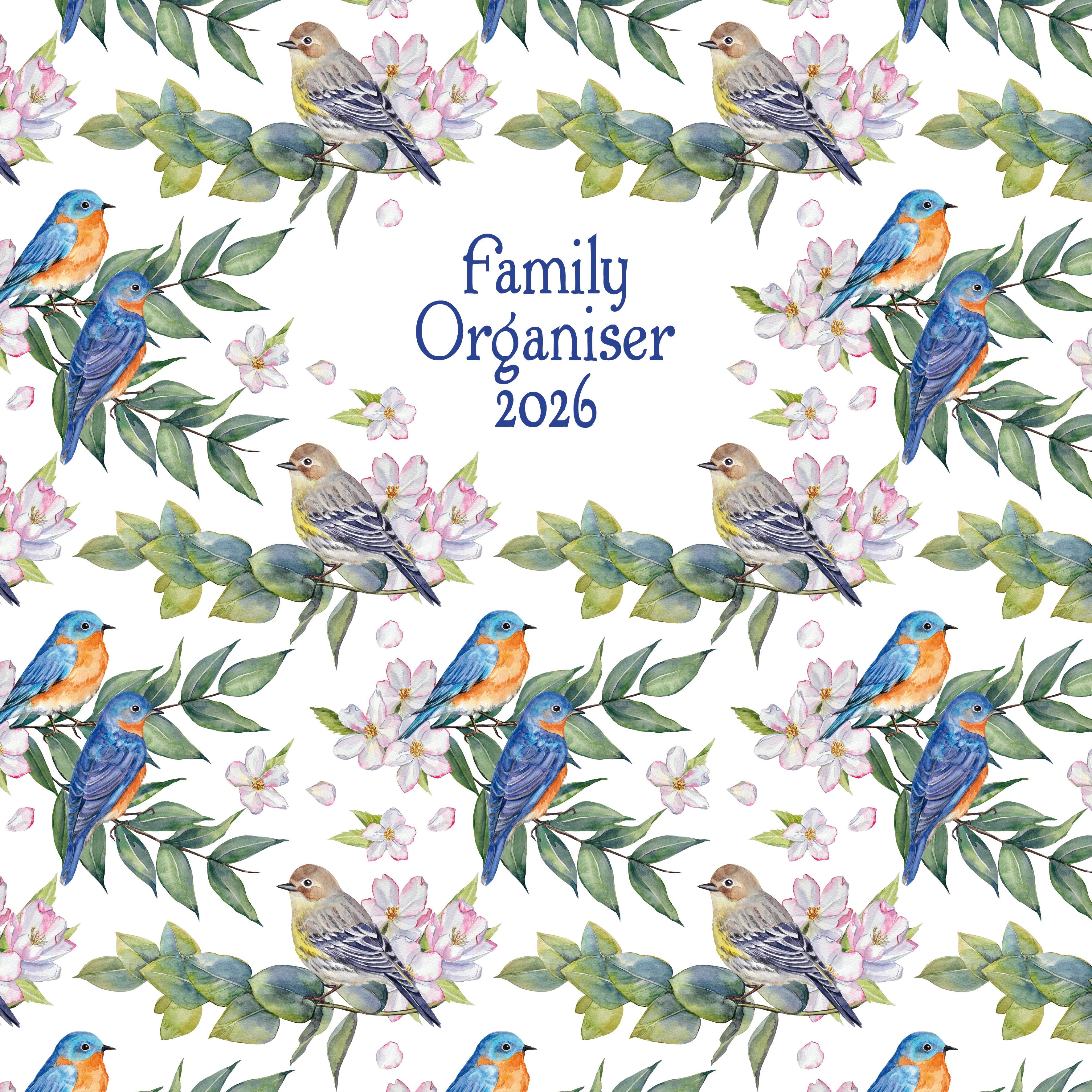 2026 Birdsong Family Organiser - Square Wall Calendar