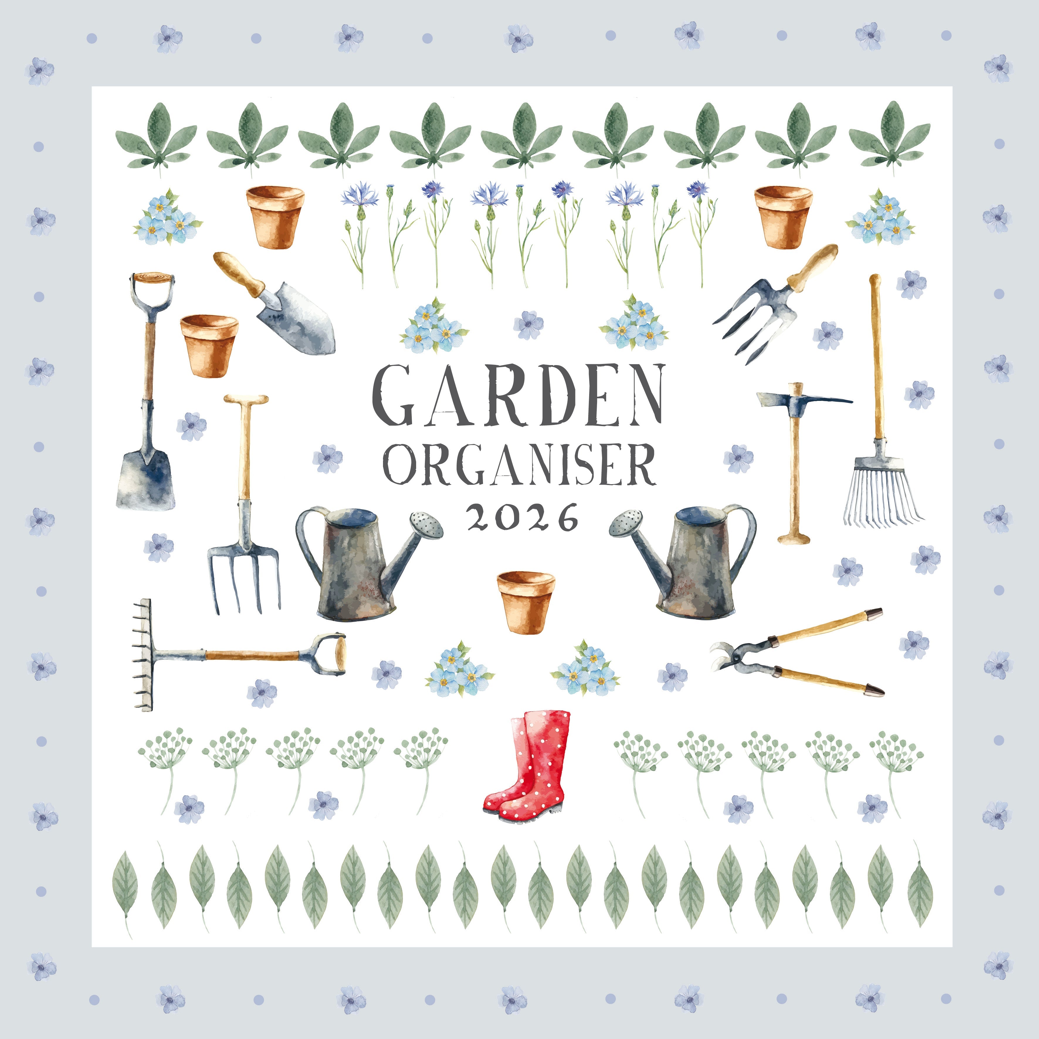 2026 Garden Organiser - Square Wall Calendar