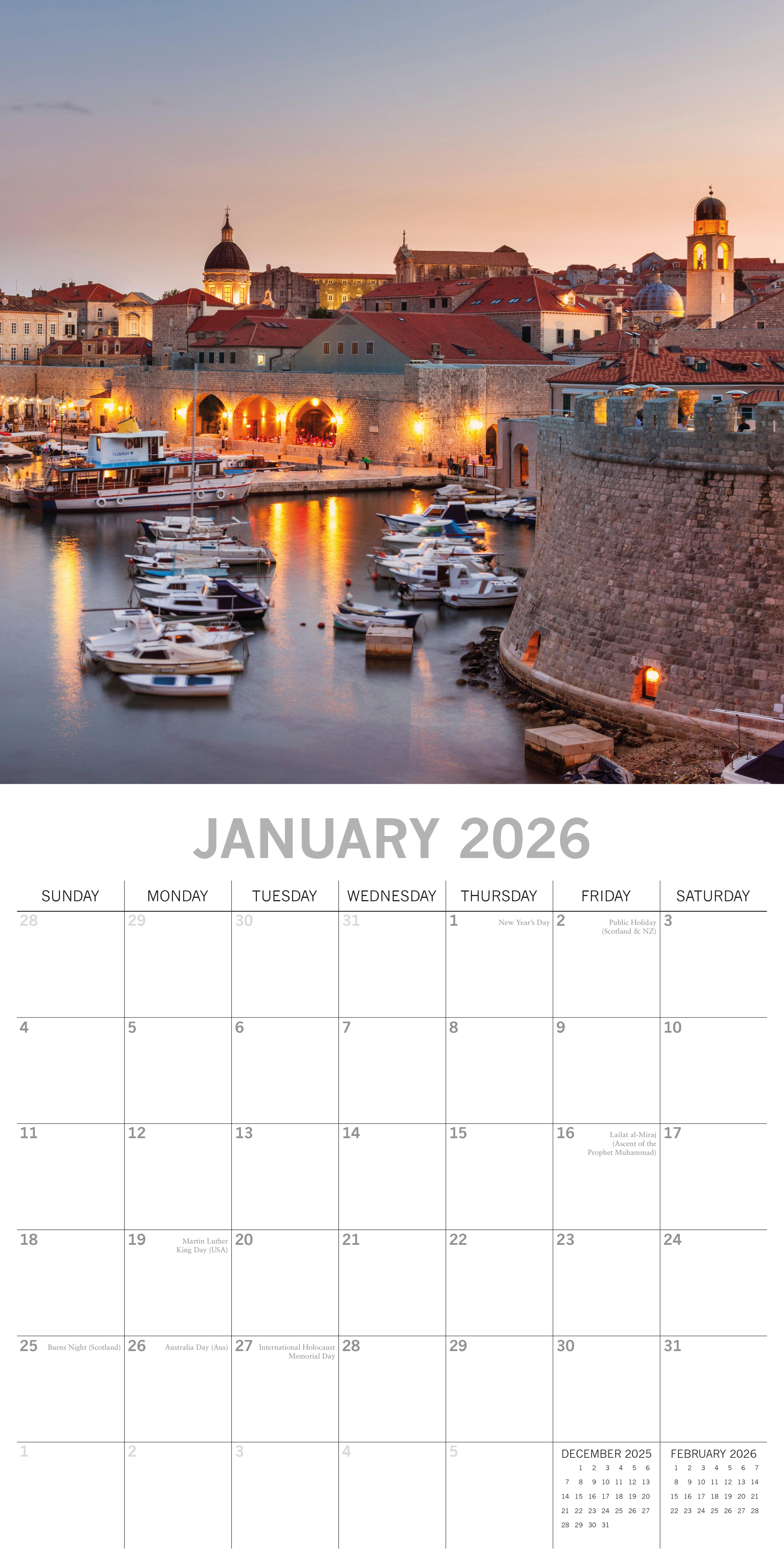 2026 Croatia - Square Wall Calendar