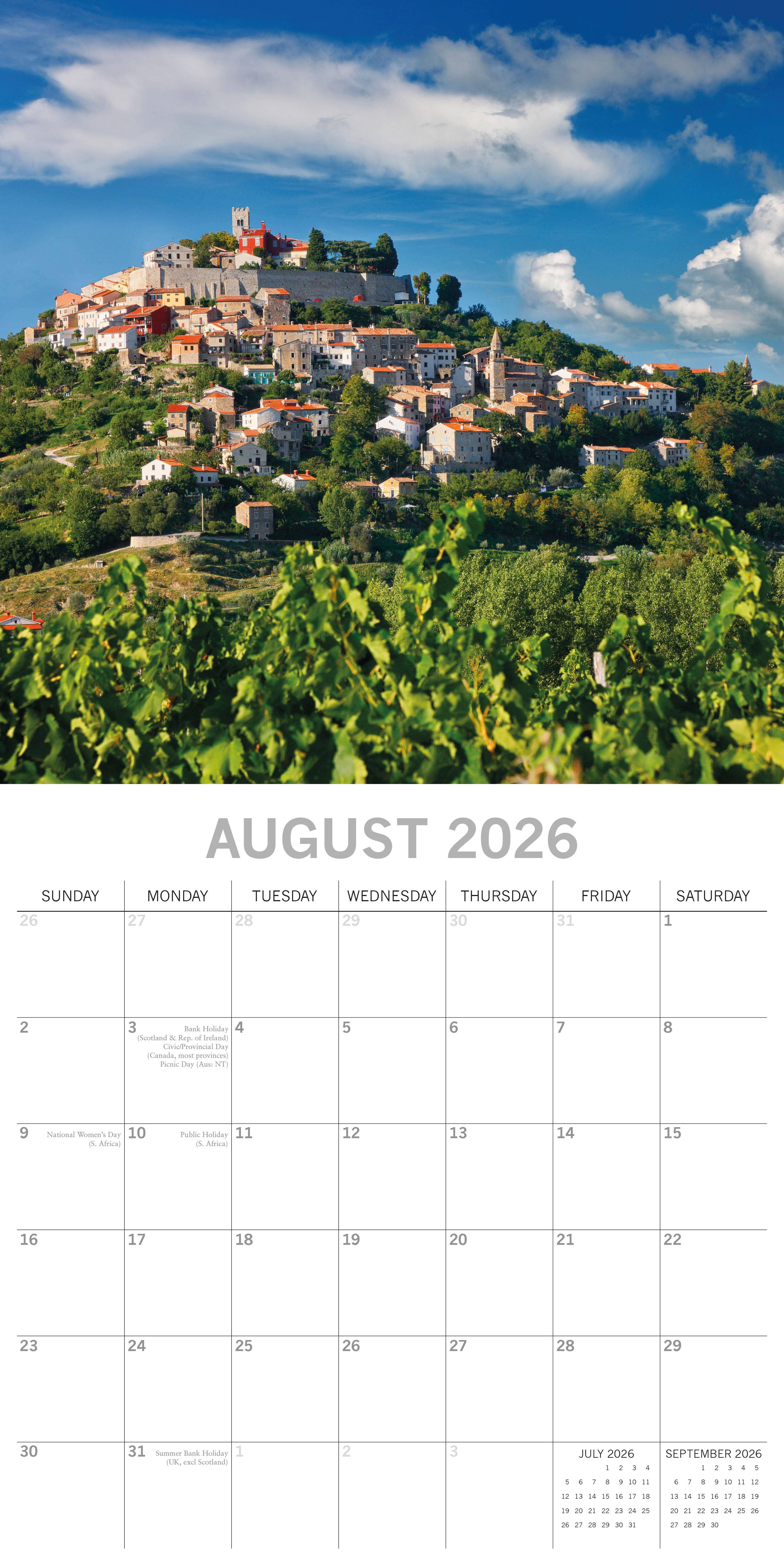2026 Croatia - Square Wall Calendar