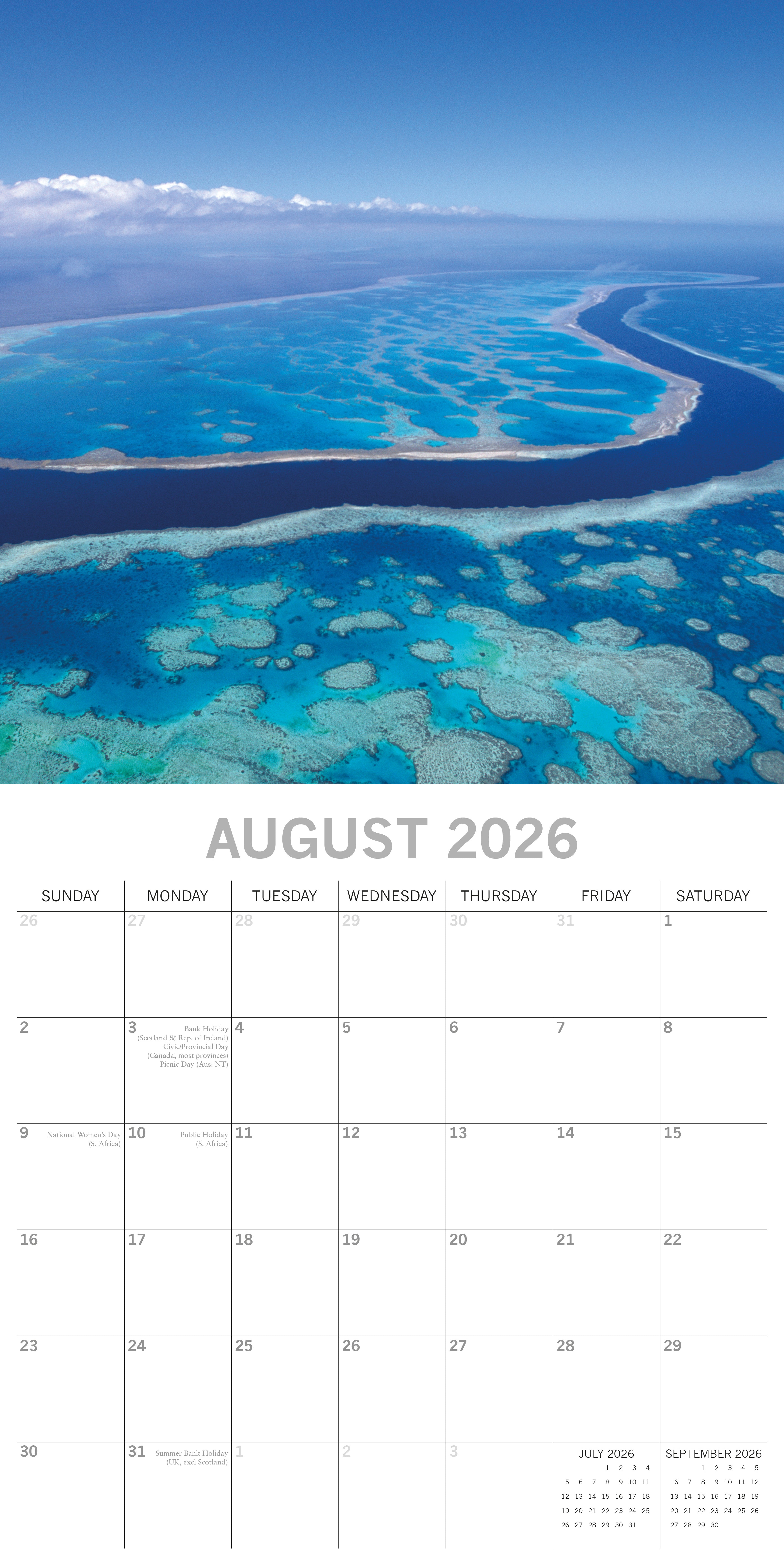 2026 Landmarks of Australia - Square Wall Calendar