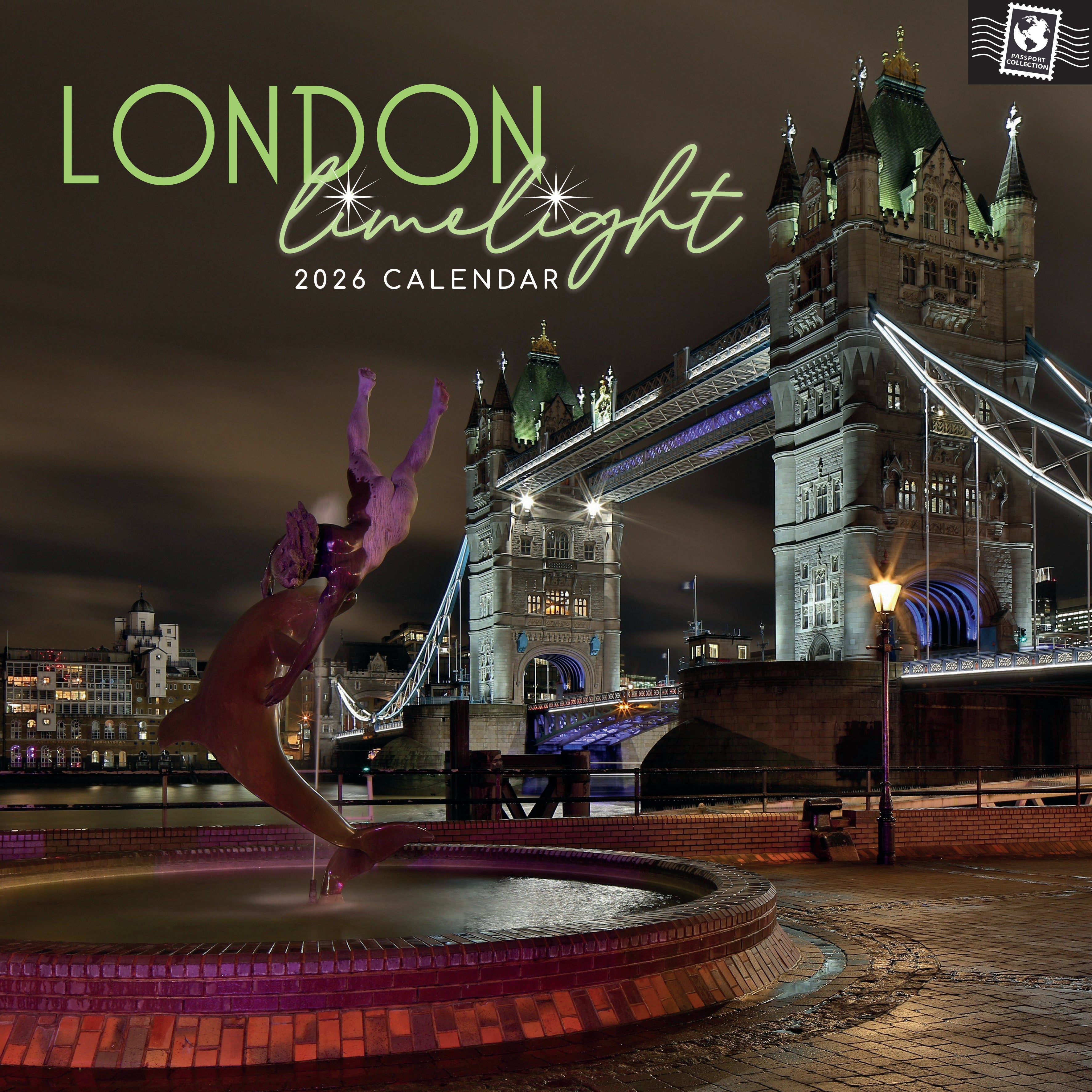 2026 London Limelight - Square Wall Calendar