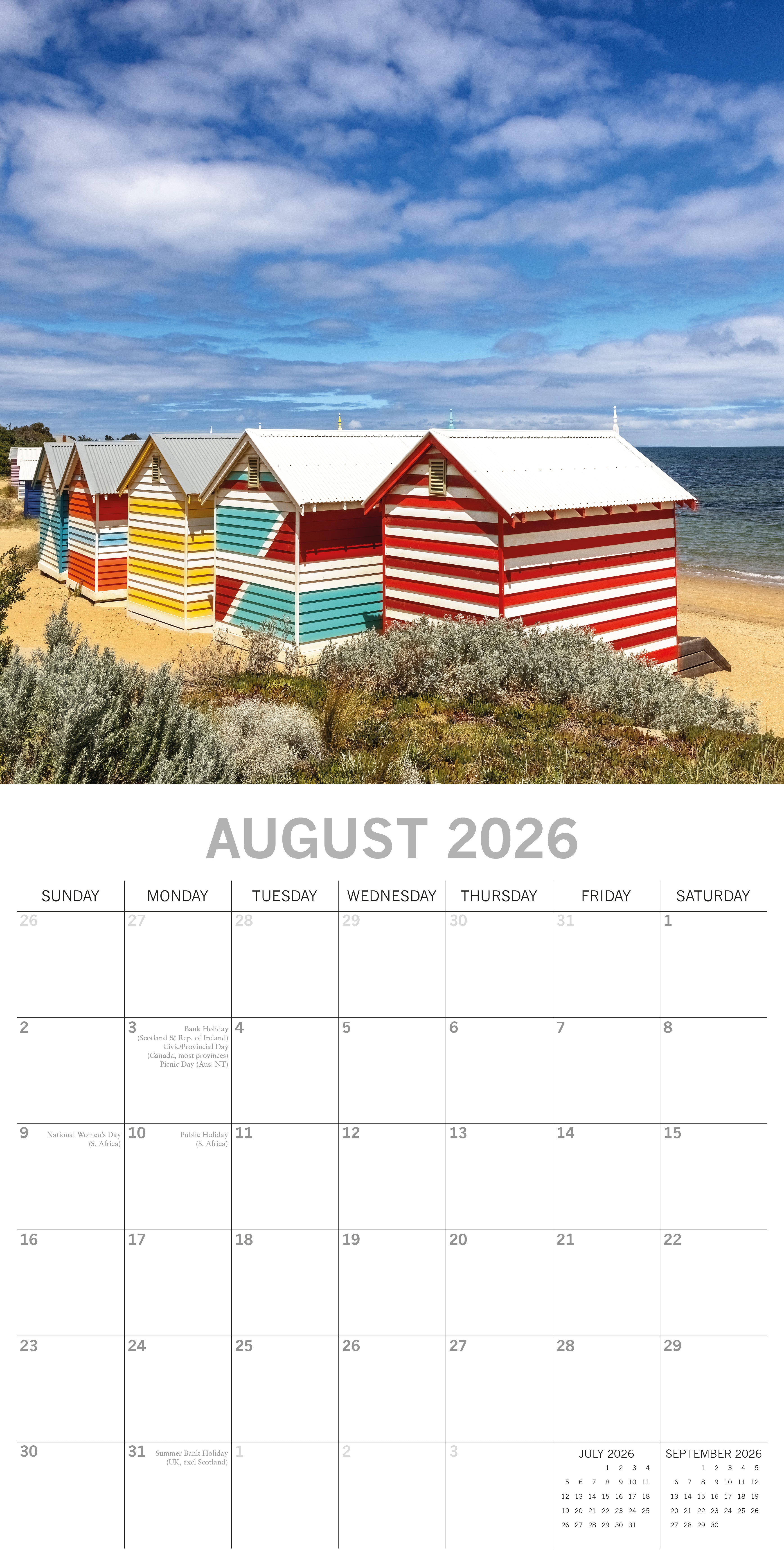 2026 Melbourne - Square Wall Calendar