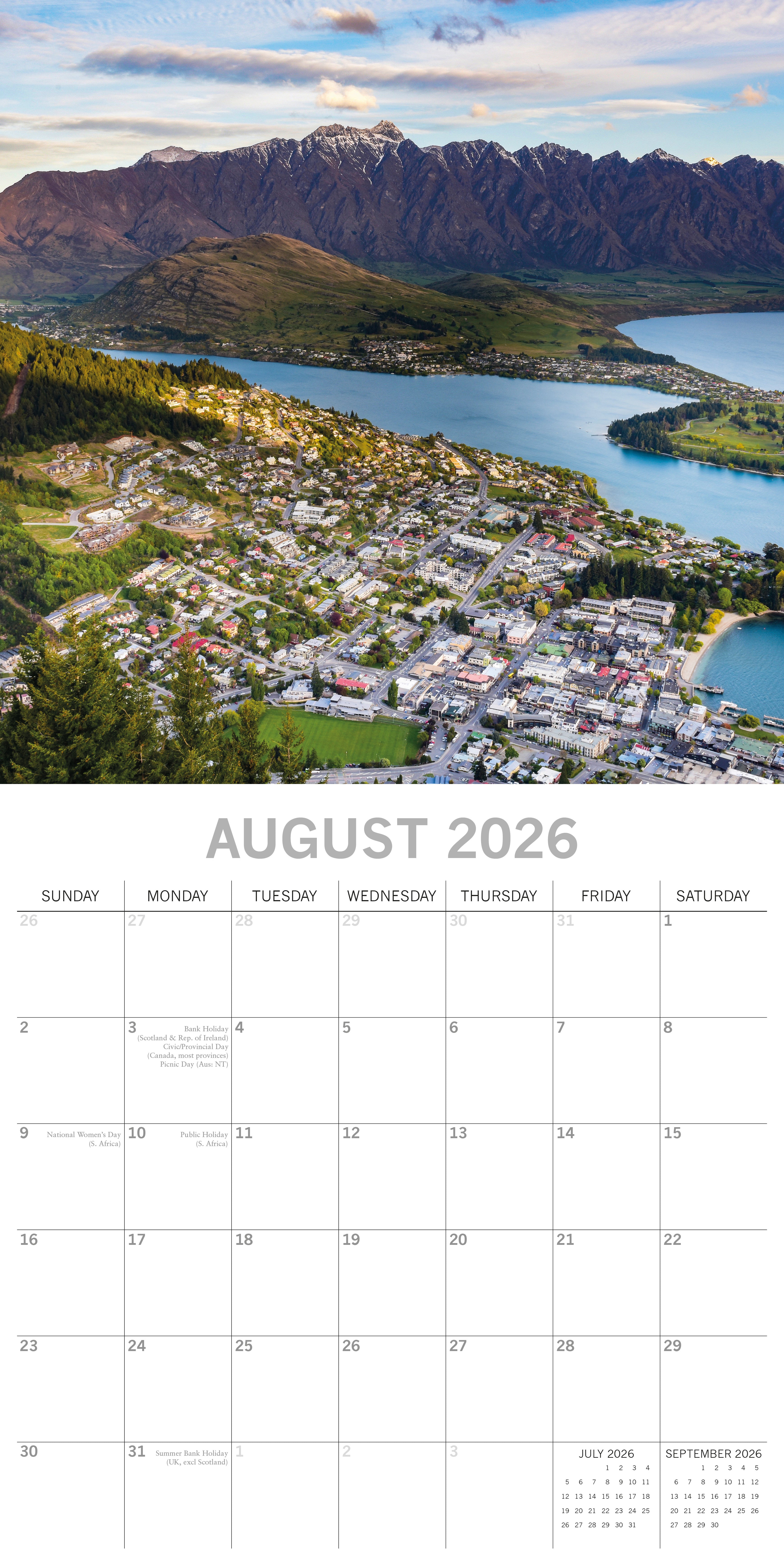 2026 New Zealand - Square Wall Calendar