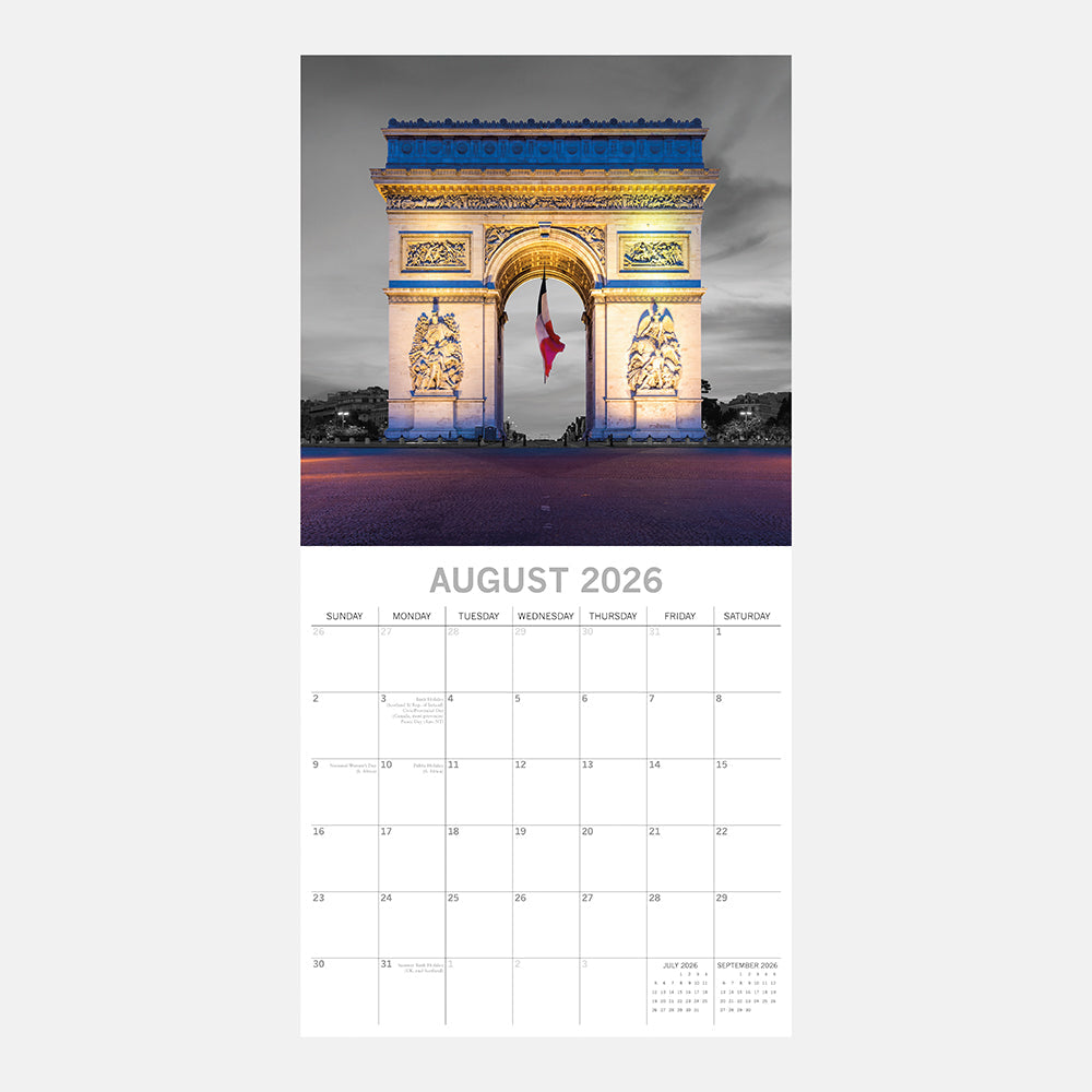 2026 Paris Limelight - Square Wall Calendar