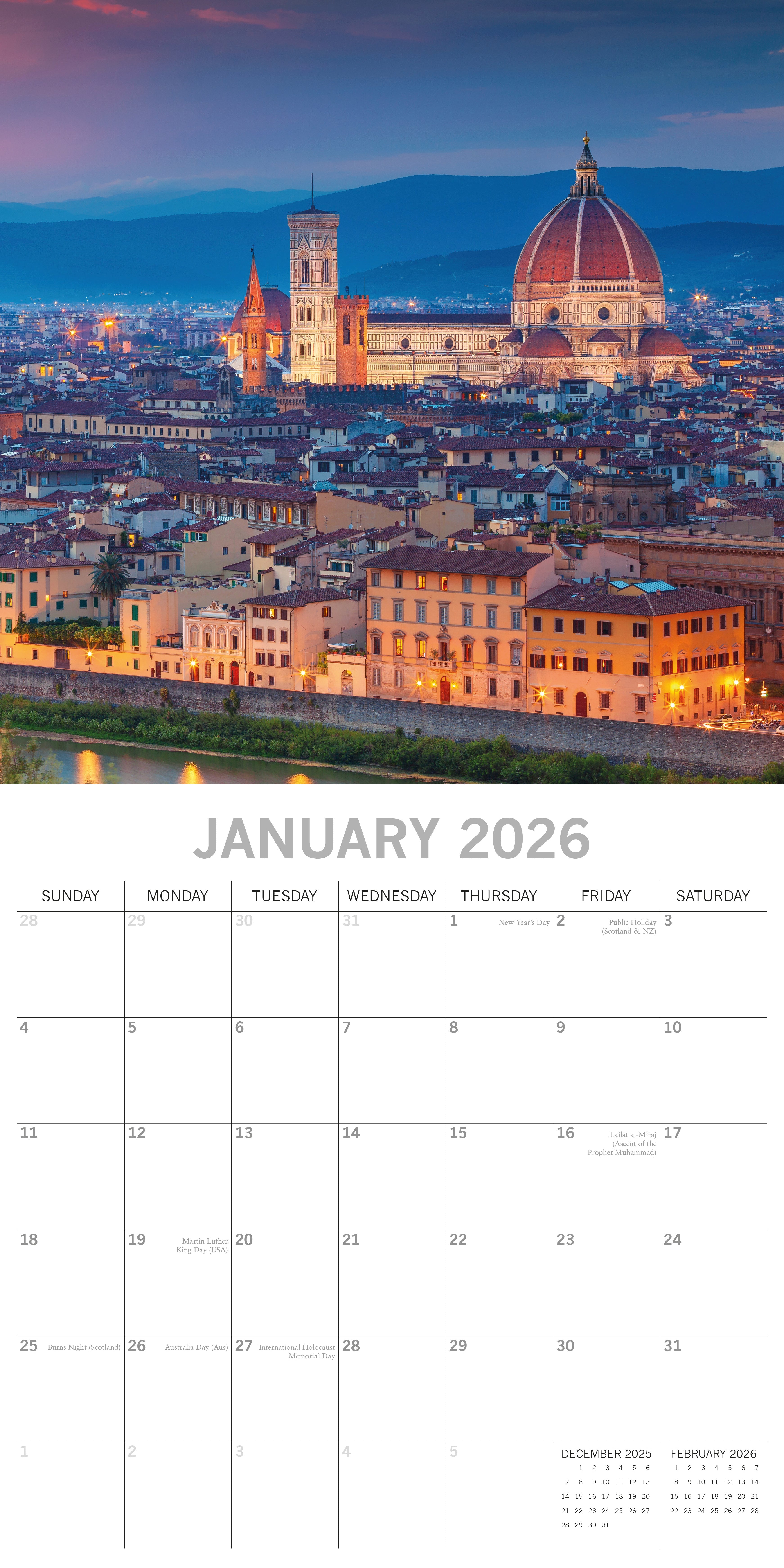 2026 Tuscany - Square Wall Calendar