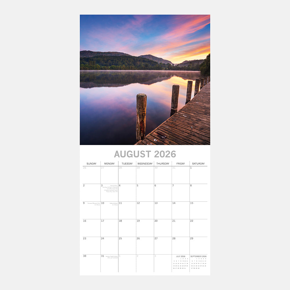 2026 National Parks of Britain - Square Wall Calendar