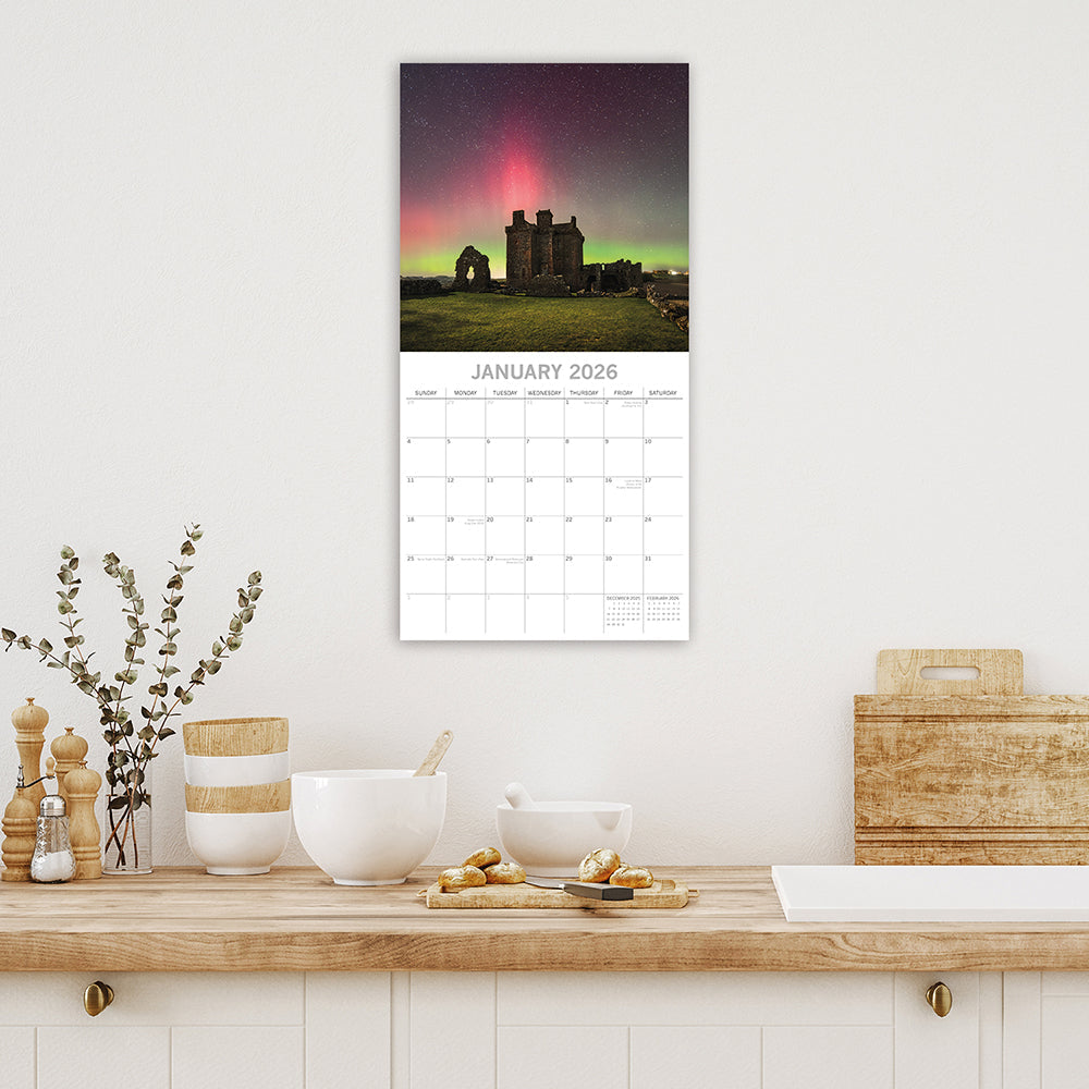 2026 Scotland - Square Wall Calendar