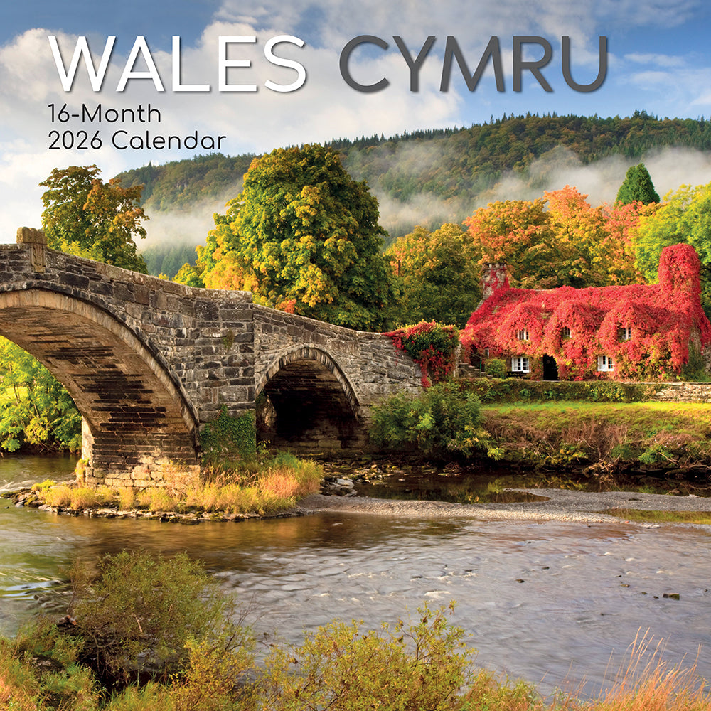 2026 Wales - Square Wall Calendar