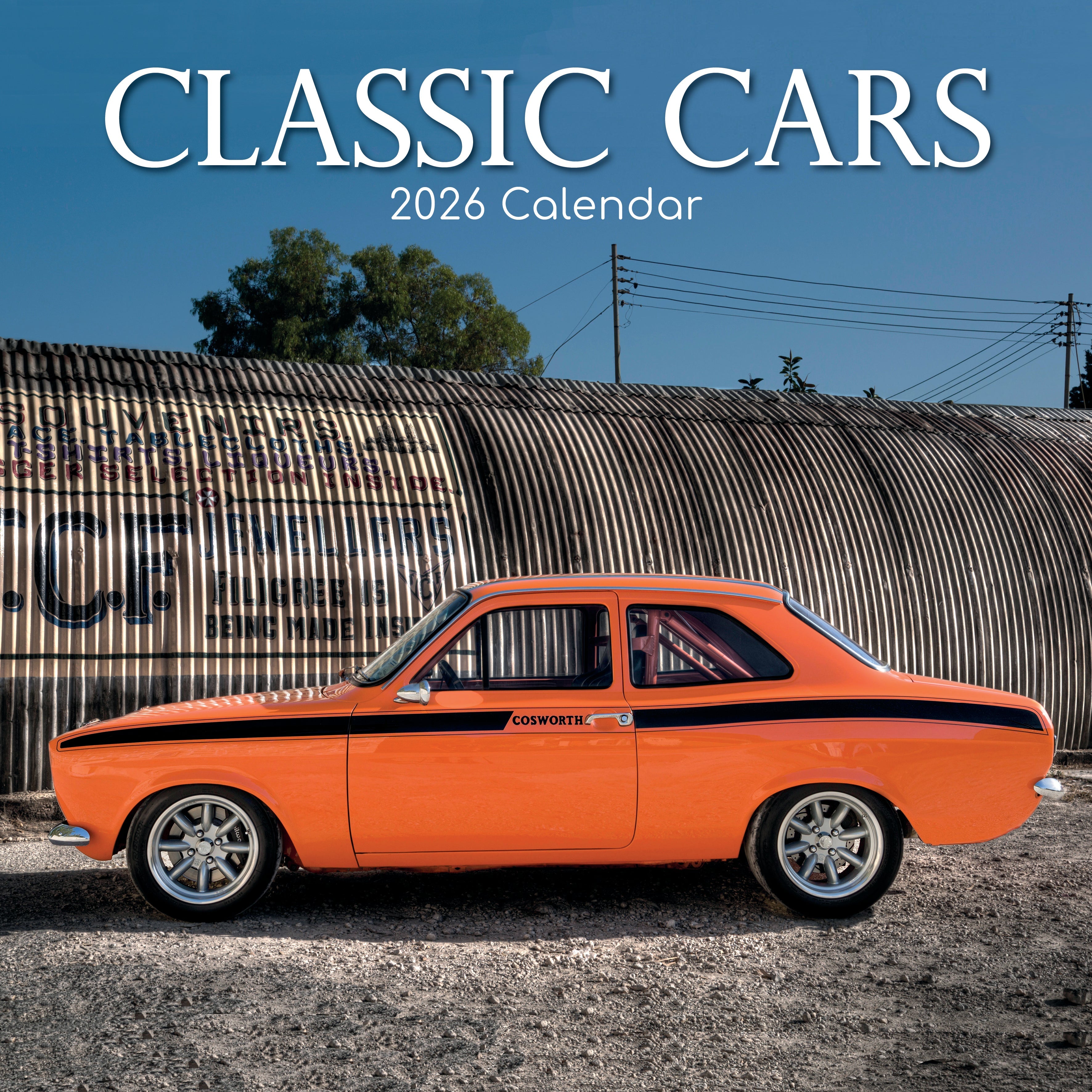2026 Classic Cars - Square Wall Calendar