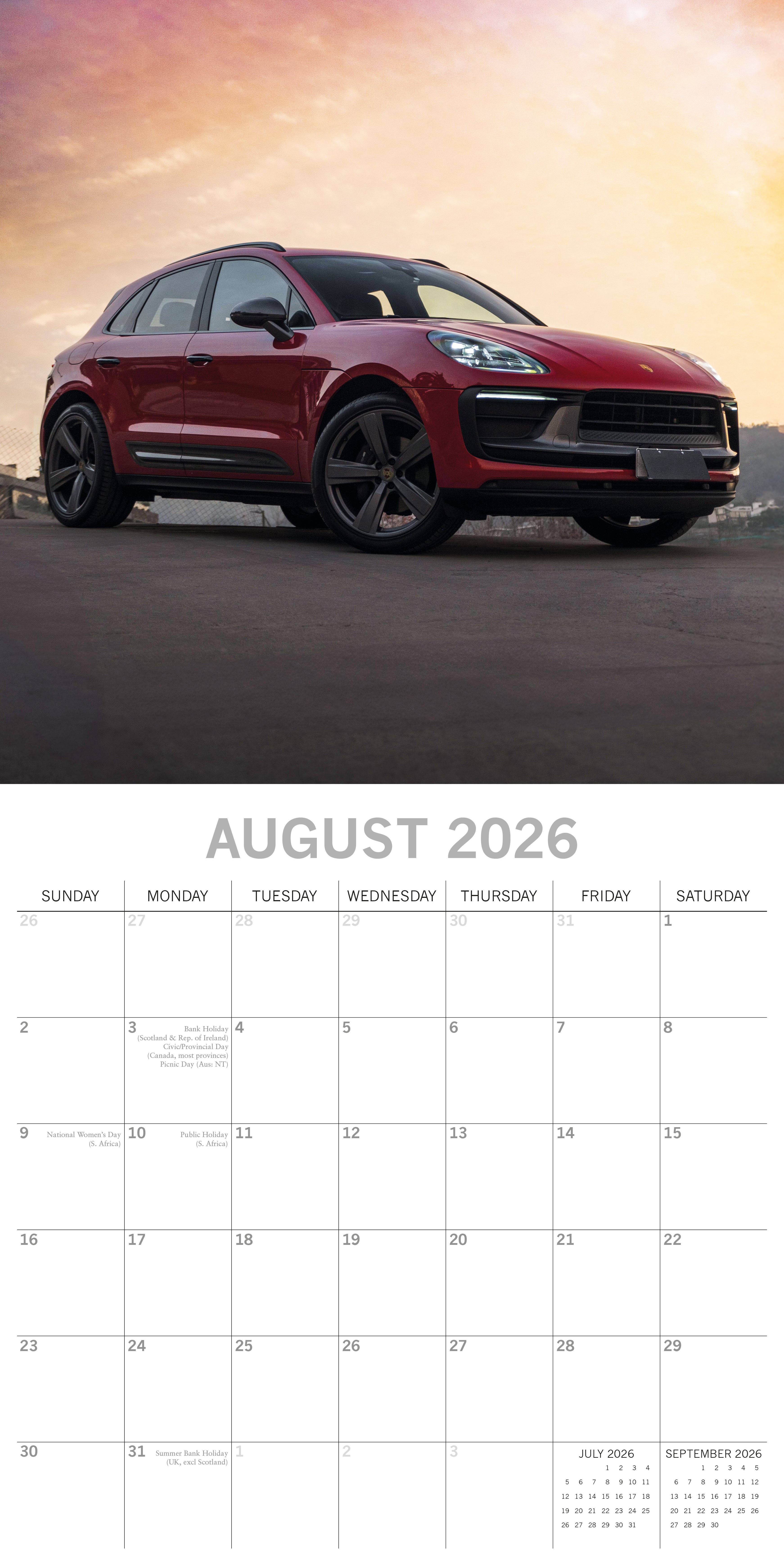 2026 Porsche - Square Wall Calendar